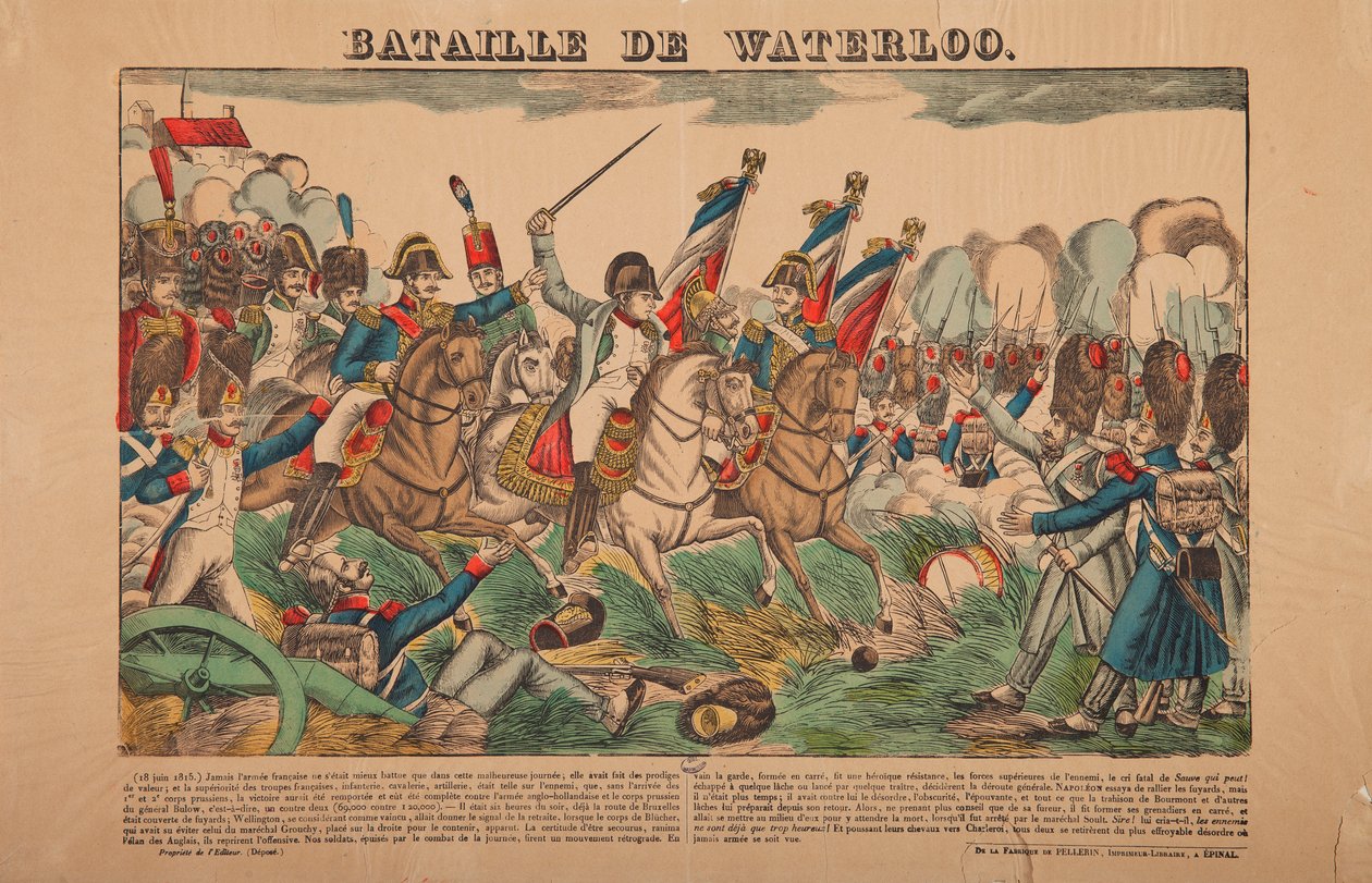 Bitva u Waterloo od French School