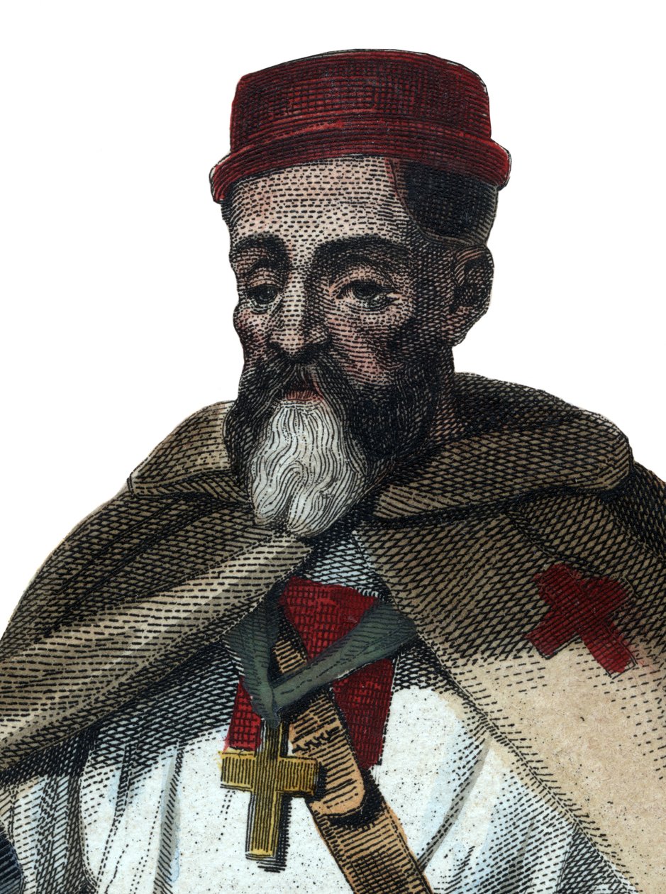 Portrét Jacquese z Molay (Molai) (1243-1314), velmistra templářského řádu. od French School