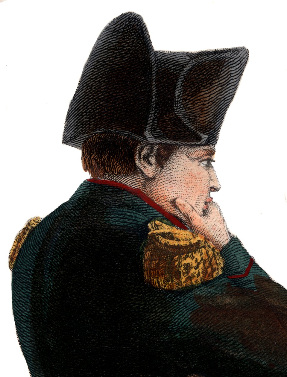 Portrét Napoleona I. (1769-1821) na ostrově Svatá Helena. od French School