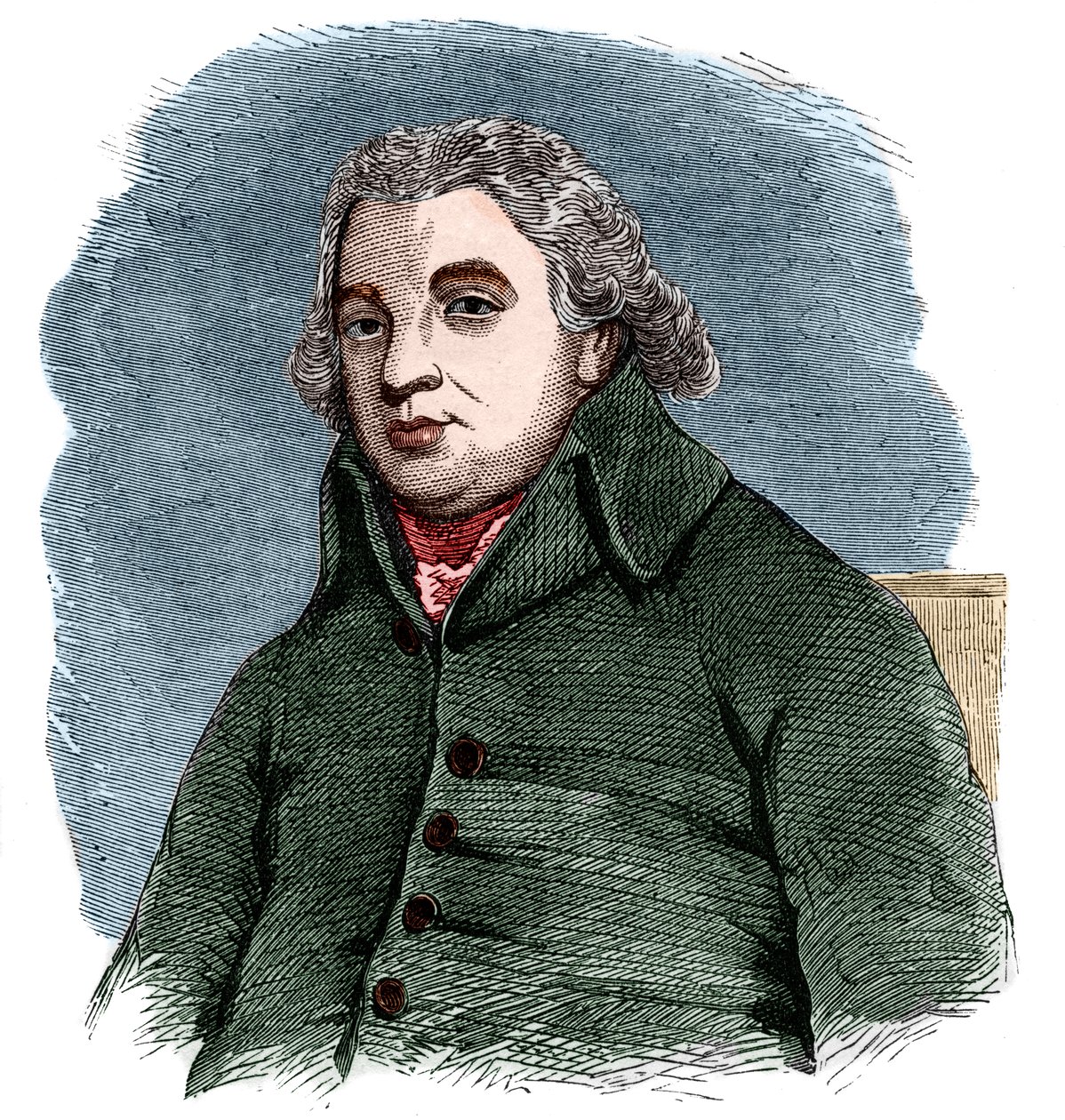 Portrét Roberta Raikese (1736-1811), anglického filantropa a anglikánského laika. od French School