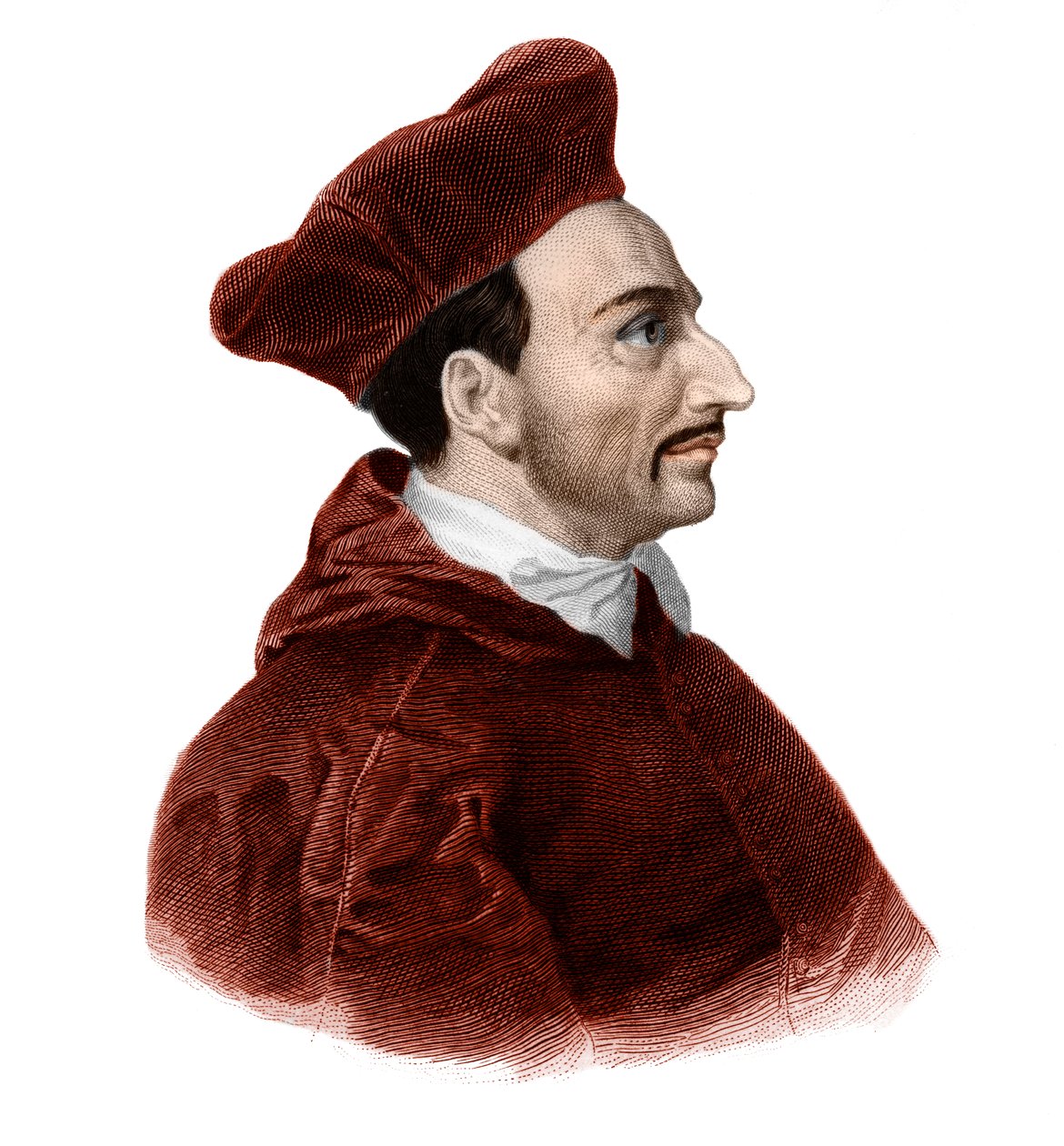 Portrét svatého Karla Boromejského (1538-1584), kardinála arcibiskupa. od French School