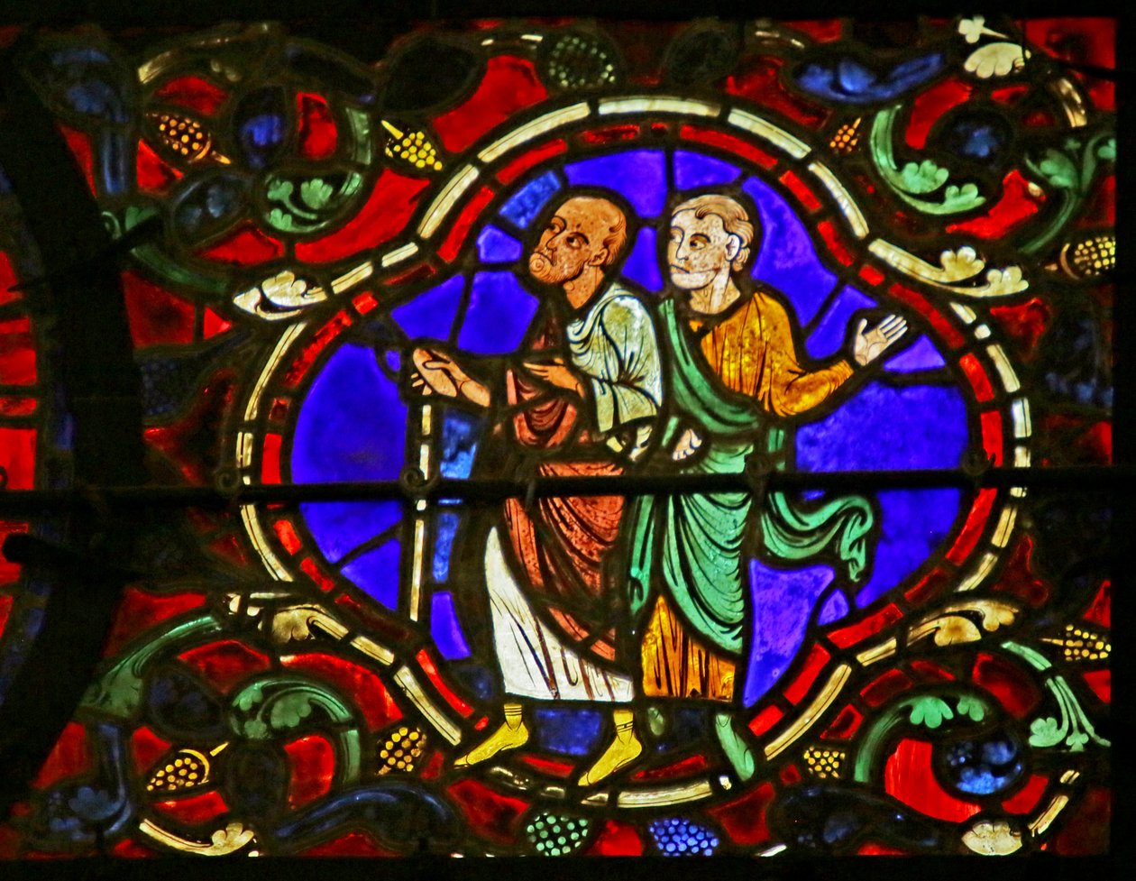Scéna ze života svatého Martina, katedrála v Chartres od French School