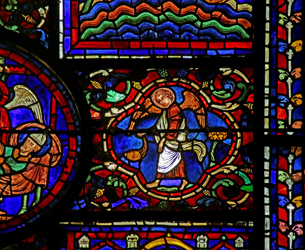 Scéna ze života svatého Martina, katedrála v Chartres od French School