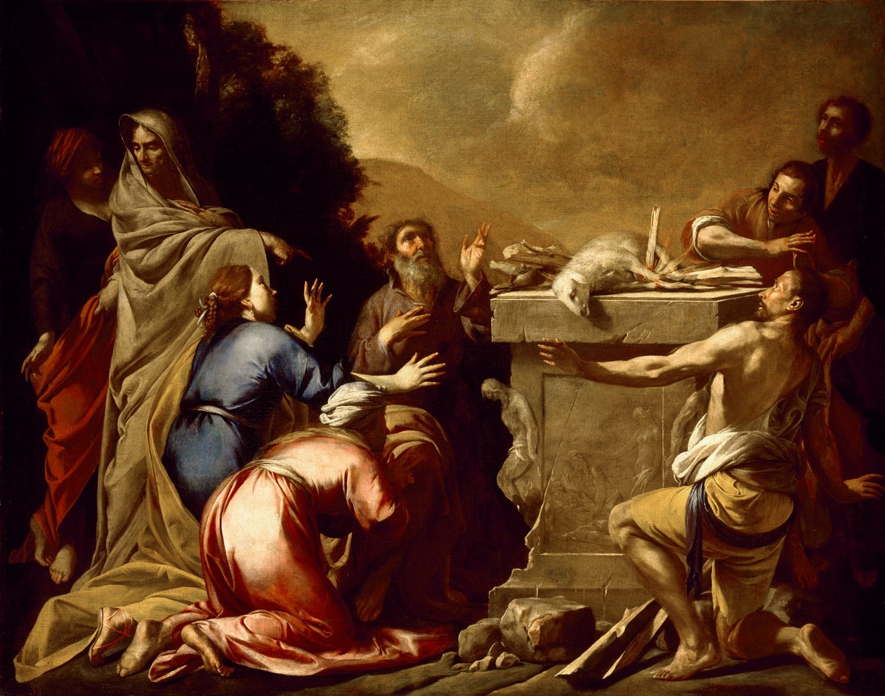 Oběť Noemova, c. 1645-1650 od Italian School