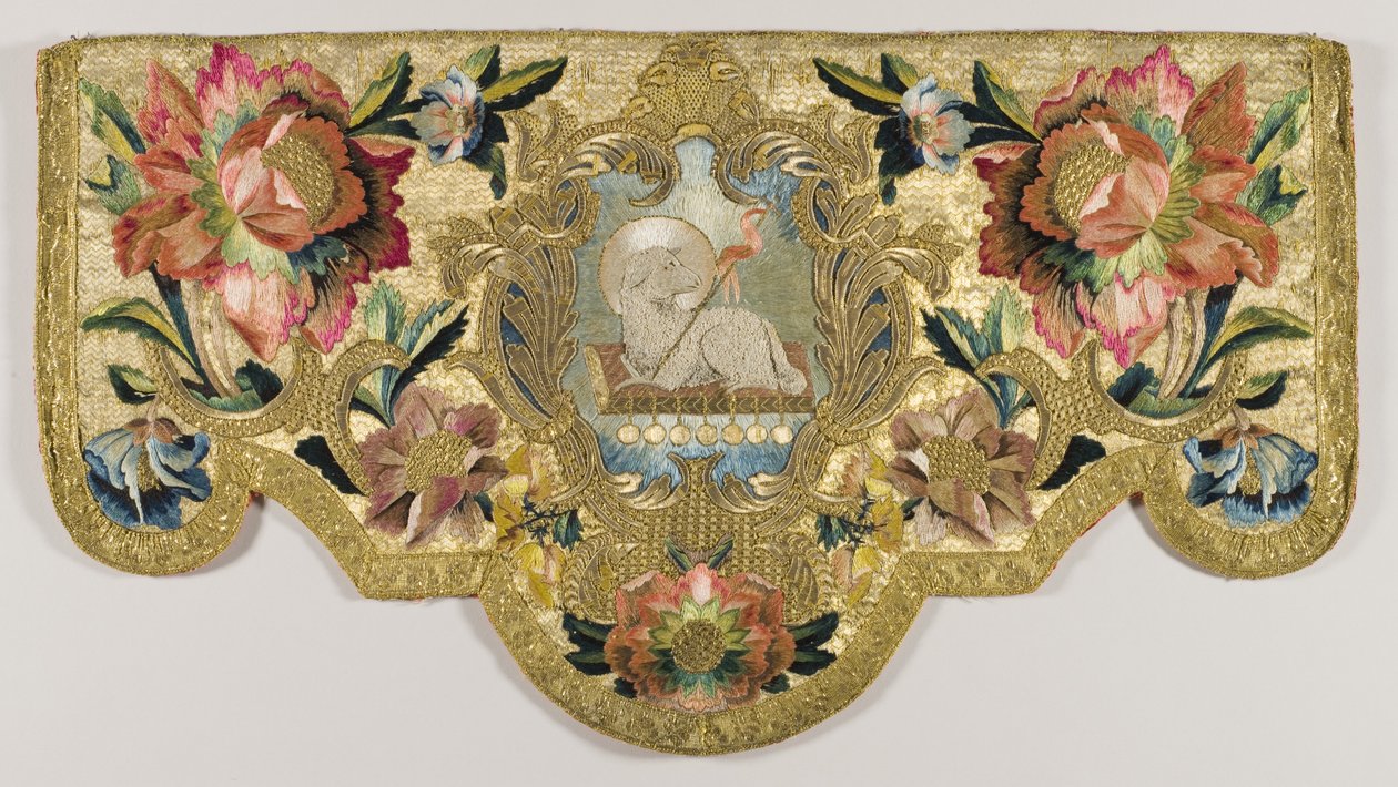 Církevní řečnický závěs, kolem 1730 (textil) od Mexican School