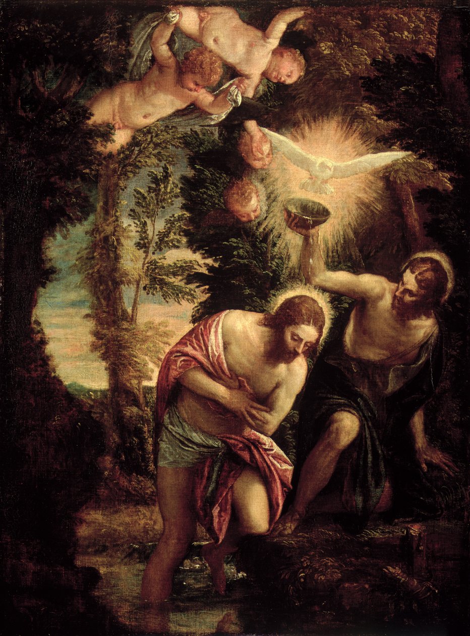Křest Kristův od Paolo Veronese