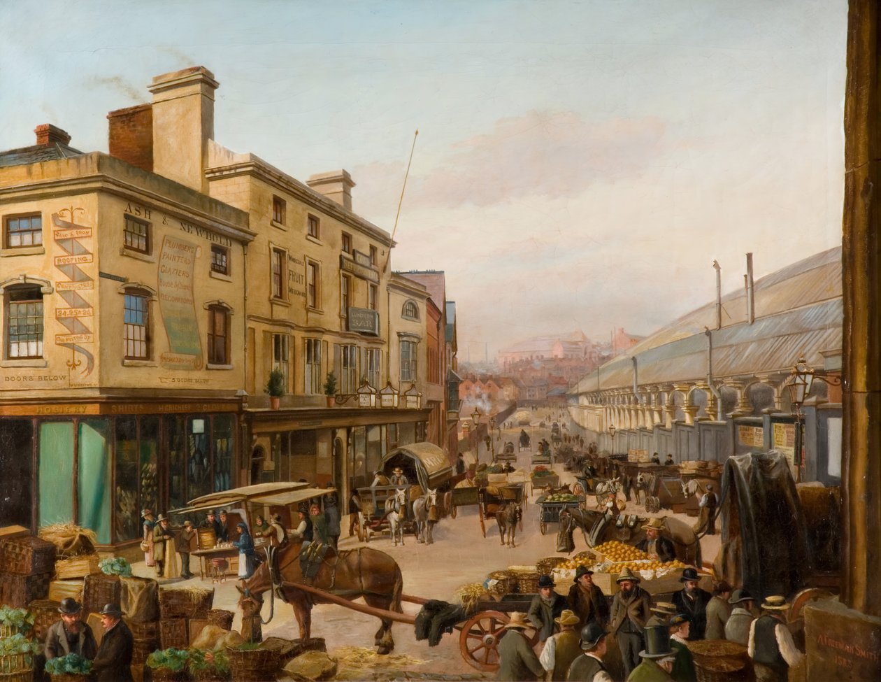Worcester Street, Birmingham, 1883. od A. Freeman Smith