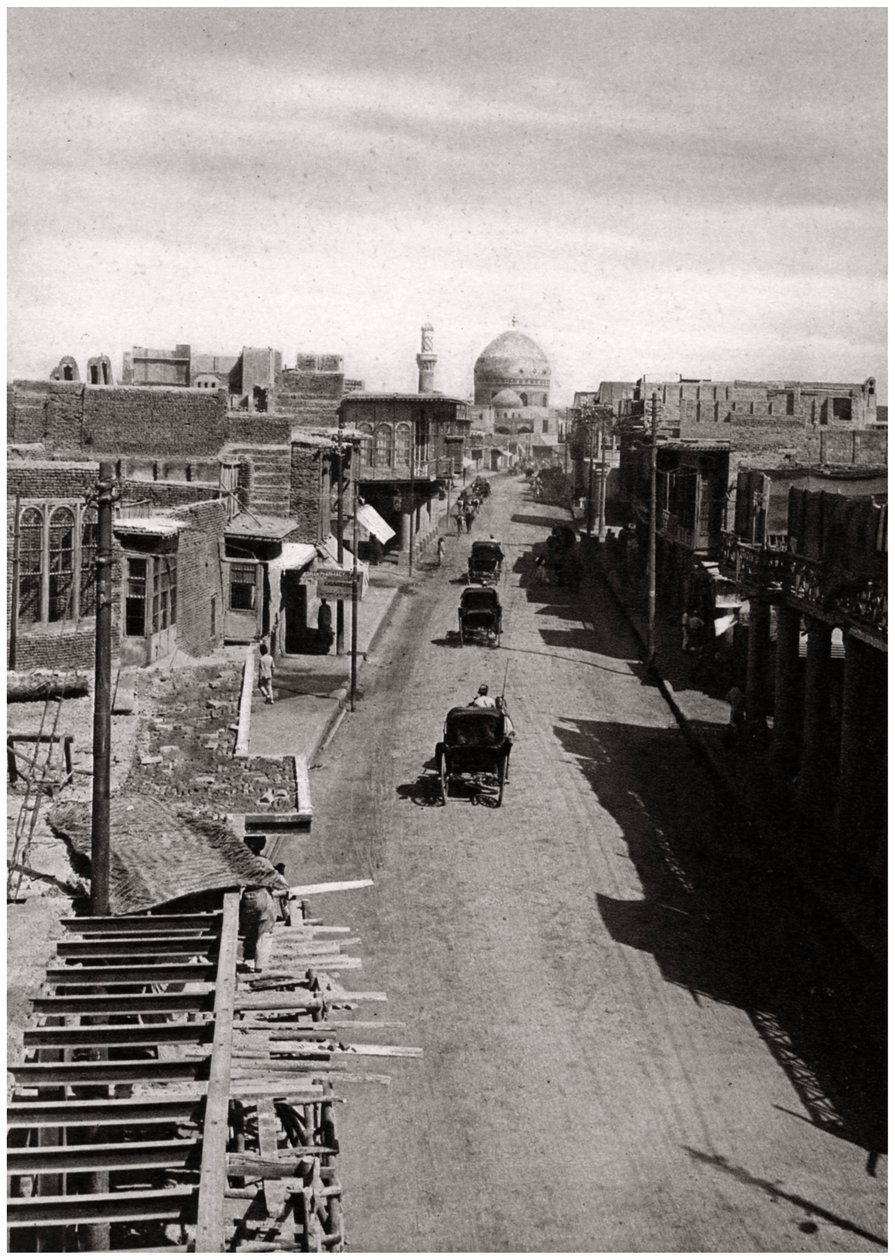 Ulice v Bagdádu, Irák, 1925 od A. Kerim