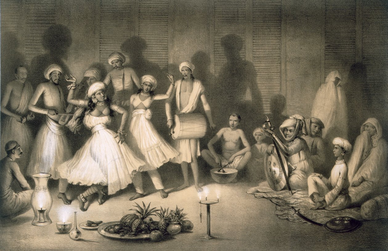 Dance of Nautch Girls, hospoda. 1858. od A. Soltykoff