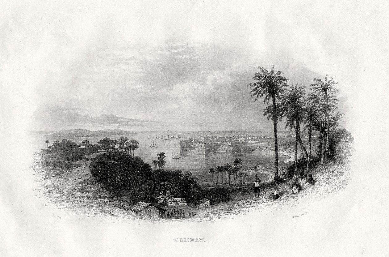 Bombaj, Indie, 1860 od A. Willmore