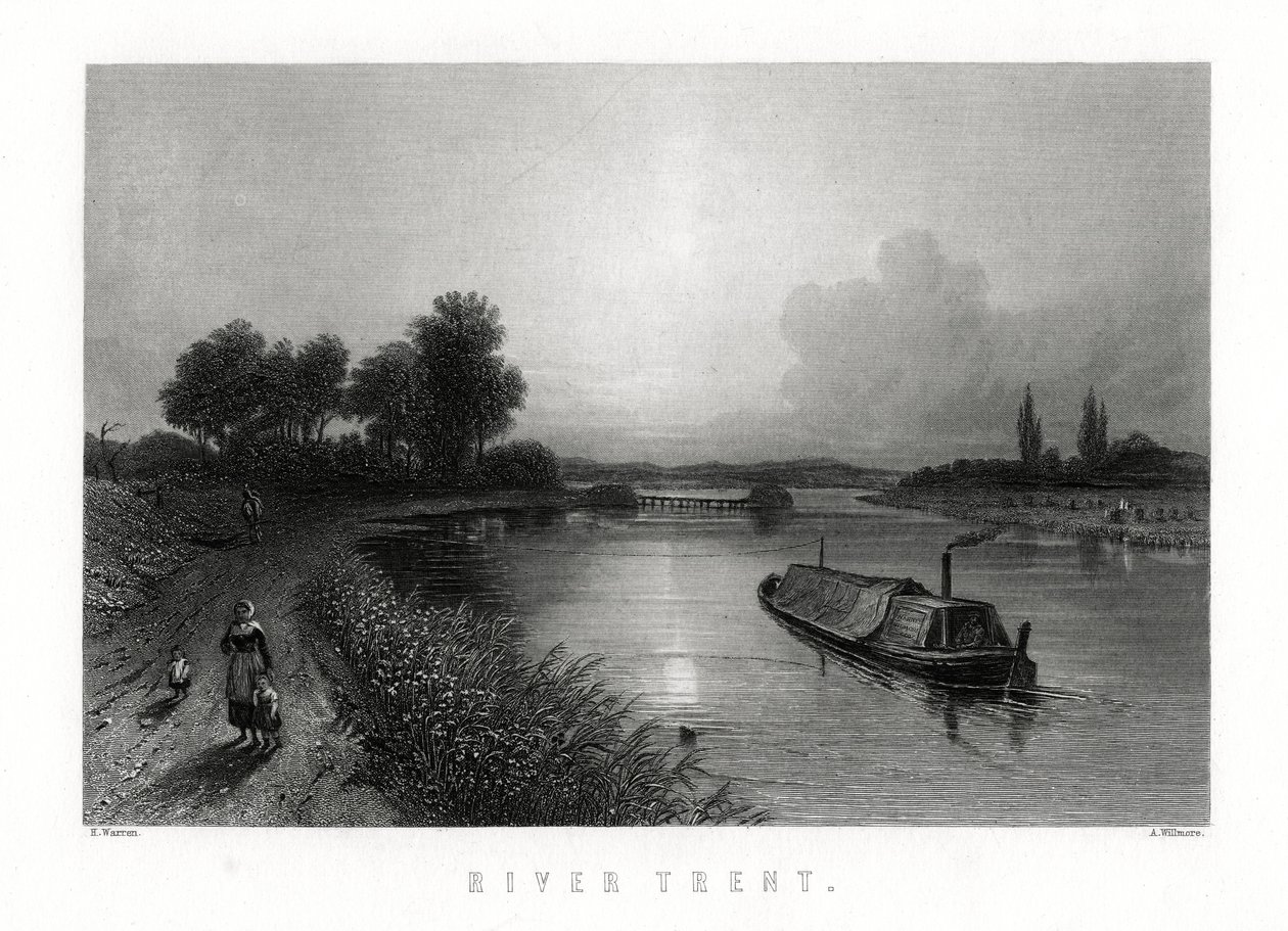 Řeka Trent, Anglie, 1883. od A. Willmore