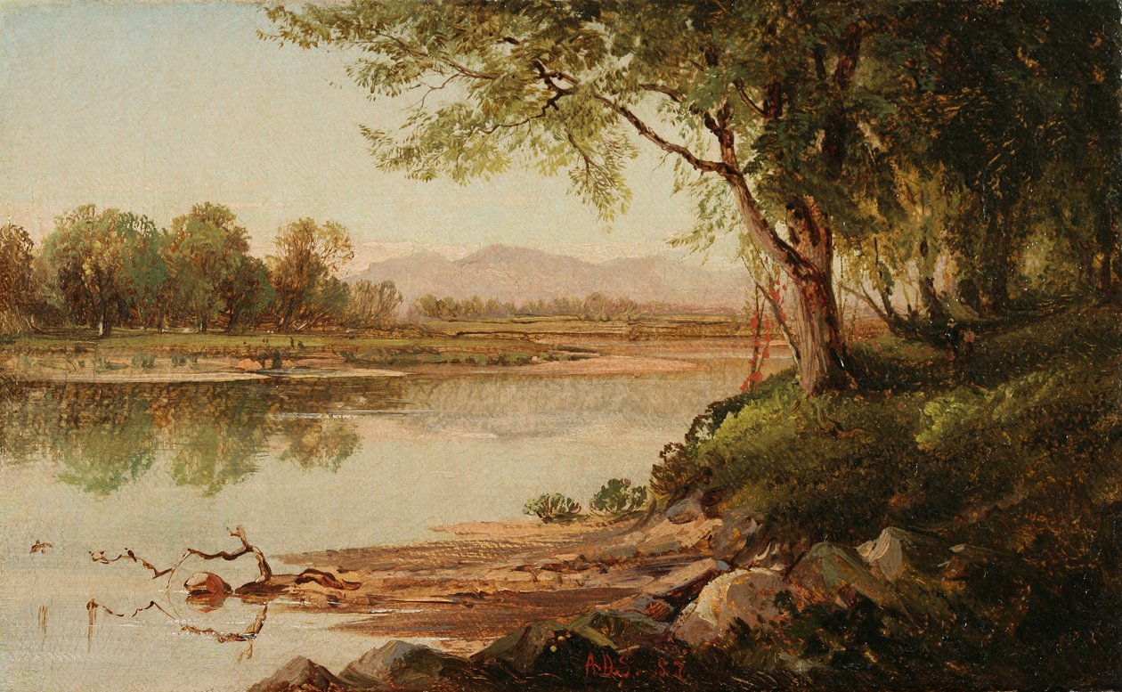 Podél řeky Saco, 1857 od Aaron Draper Shattuck