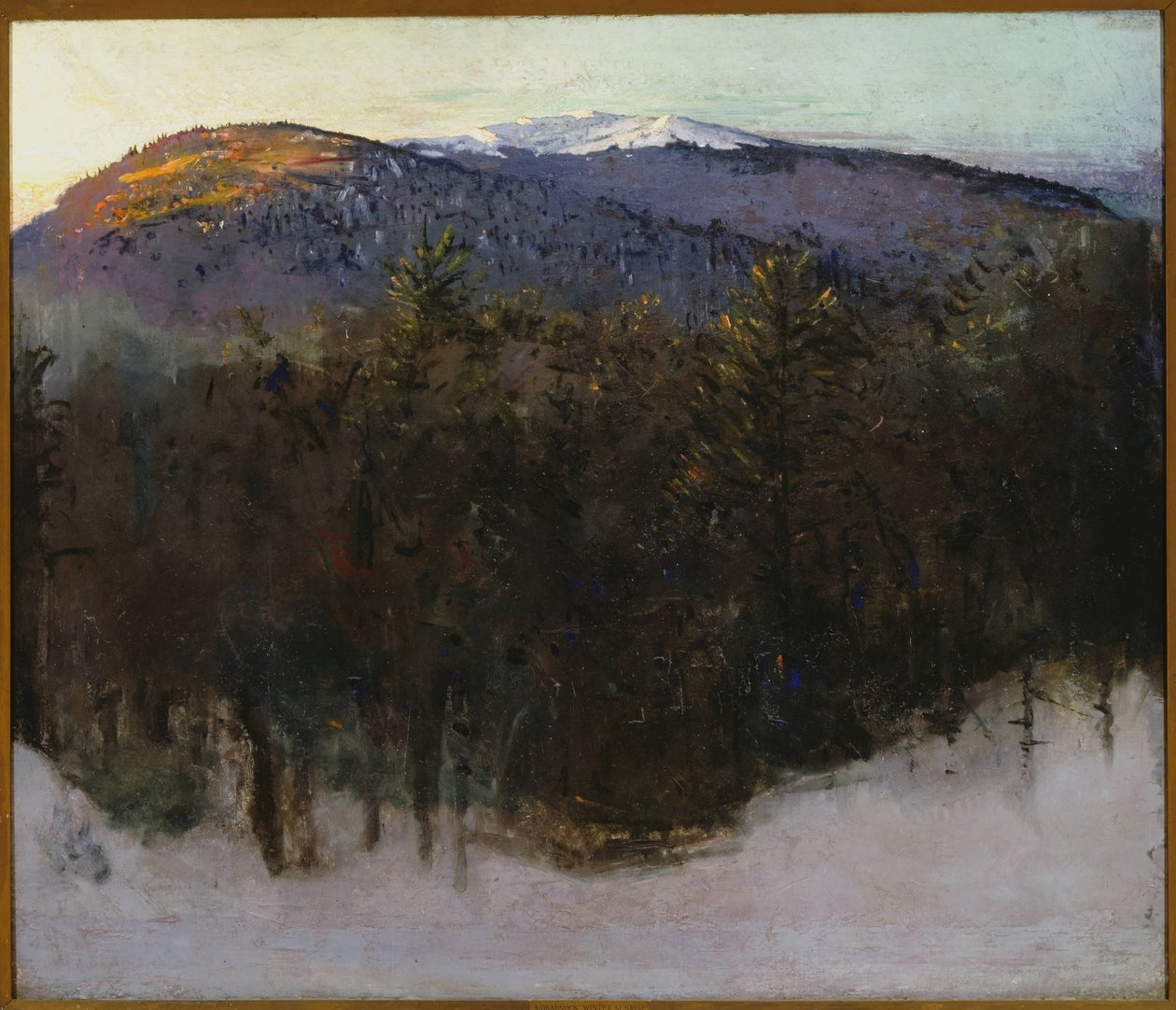 Monadnock, zimní východ slunce od Abbott Handerson Thayer