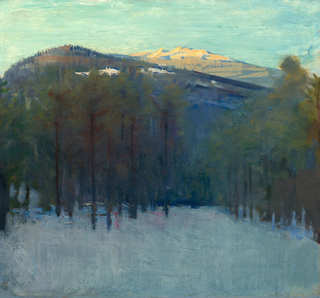 Mount Monadnock, kolem 1911-14 od Abbott Handerson Thayer