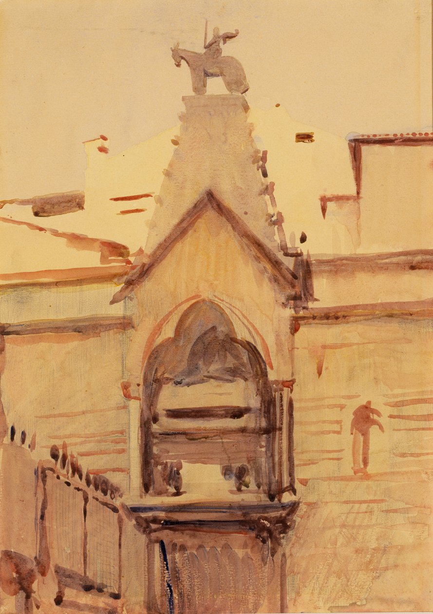 Hrobka ve Veroně, n. d. od Abbott Handerson Thayer