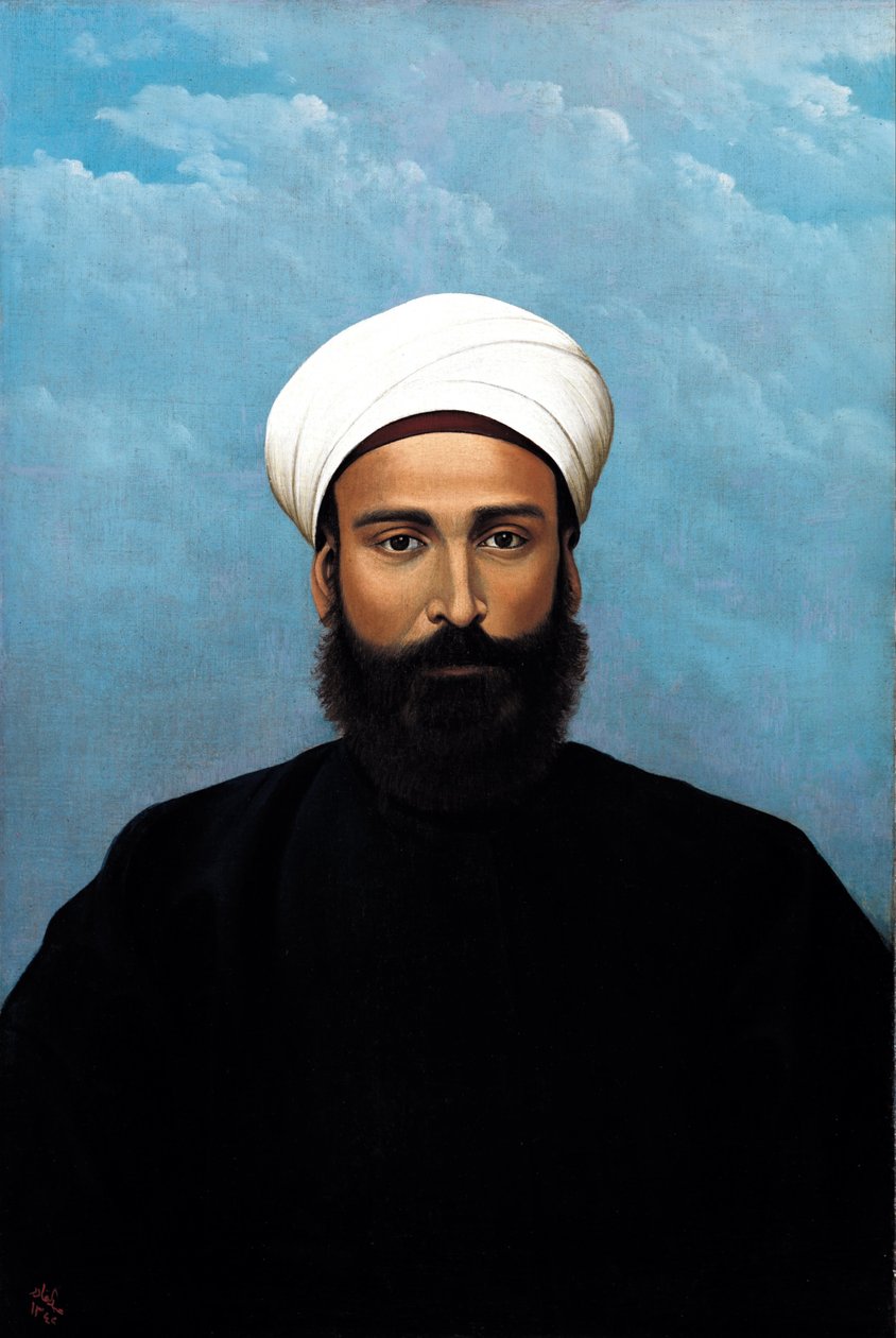 Portrét Dr. Muhammada Darwishe Al Wasiho od Abdul Qadir al Rassam