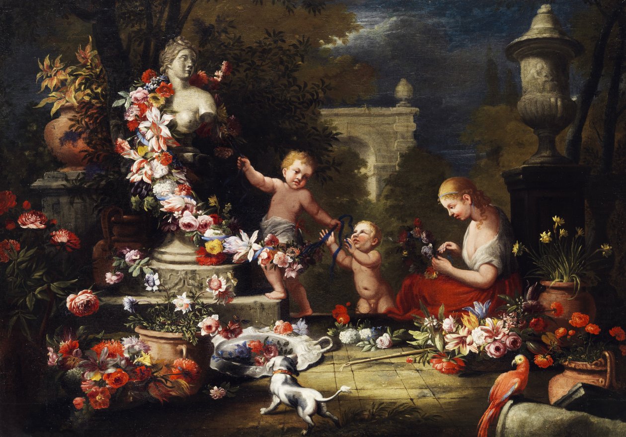 Darování bohyni Venuši květiny od Abraham Brueghel