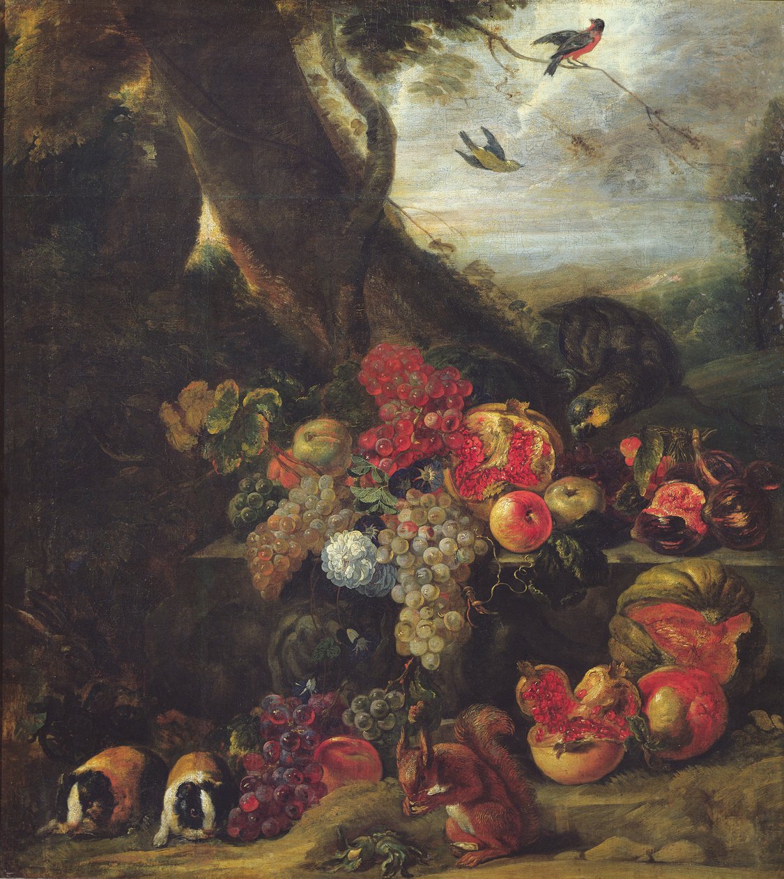 Ovoce a zvířata od Abraham Brueghel
