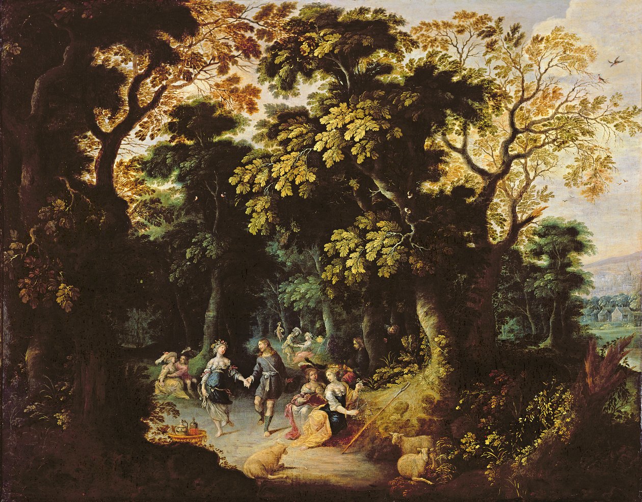 Tanec v lese od Abraham Govaerts