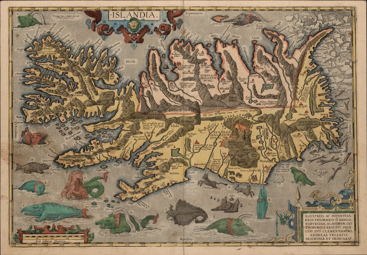 A. Velleius. Island od Abraham Ortelius