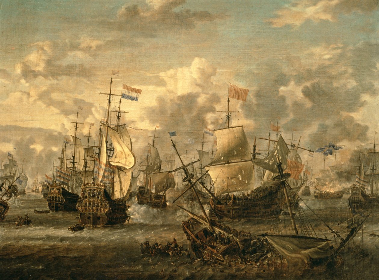 Epizoda čtyřdenní bitvy, 1.-4. června 1666 od Abraham Storck
