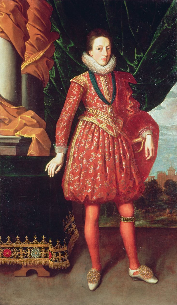 Portrét Karla I. (1600-49) c.1617-20 od Abraham van Blyenberch