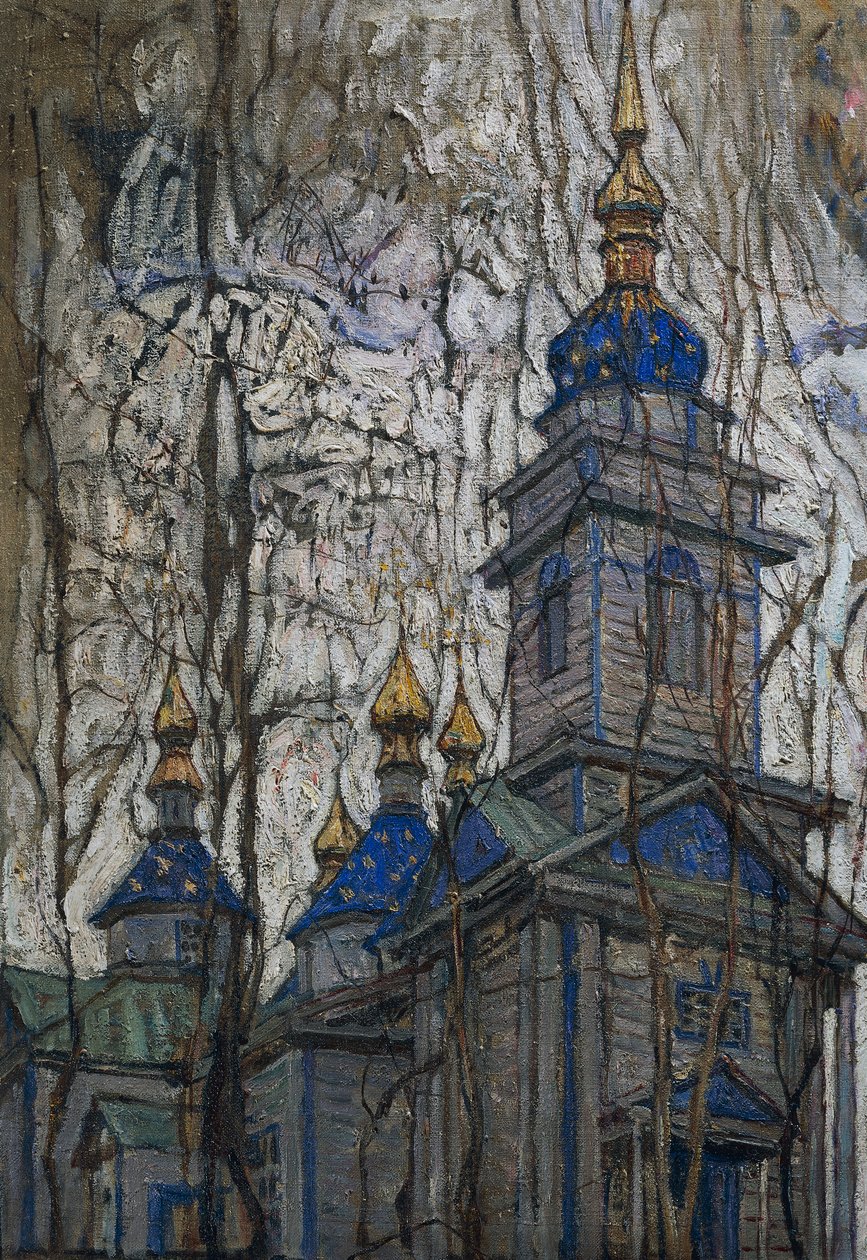Dřevěný kostel od Abraham Anshelovich Manievich