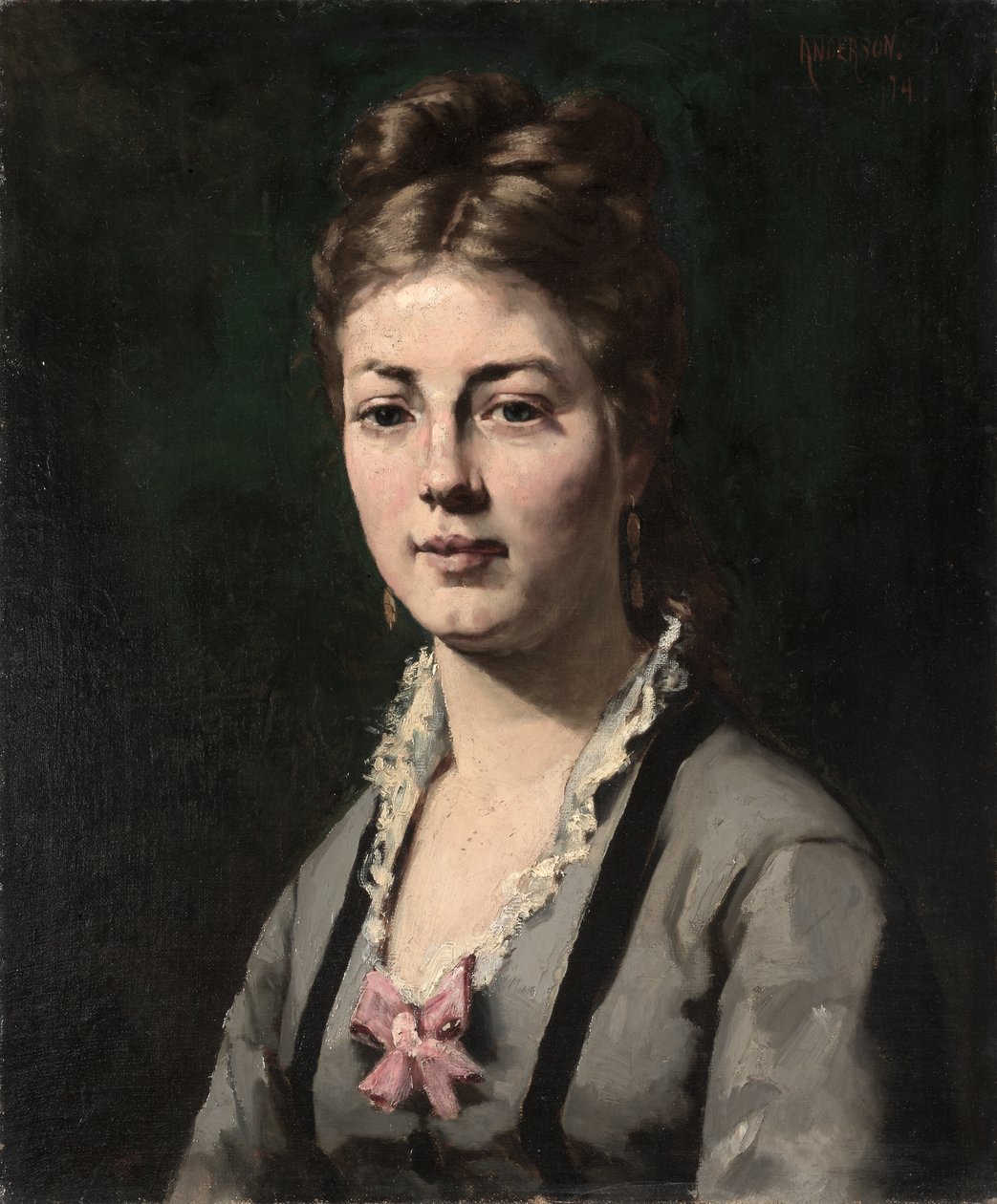 Portrét ženy od Abraham Archibald Anderson