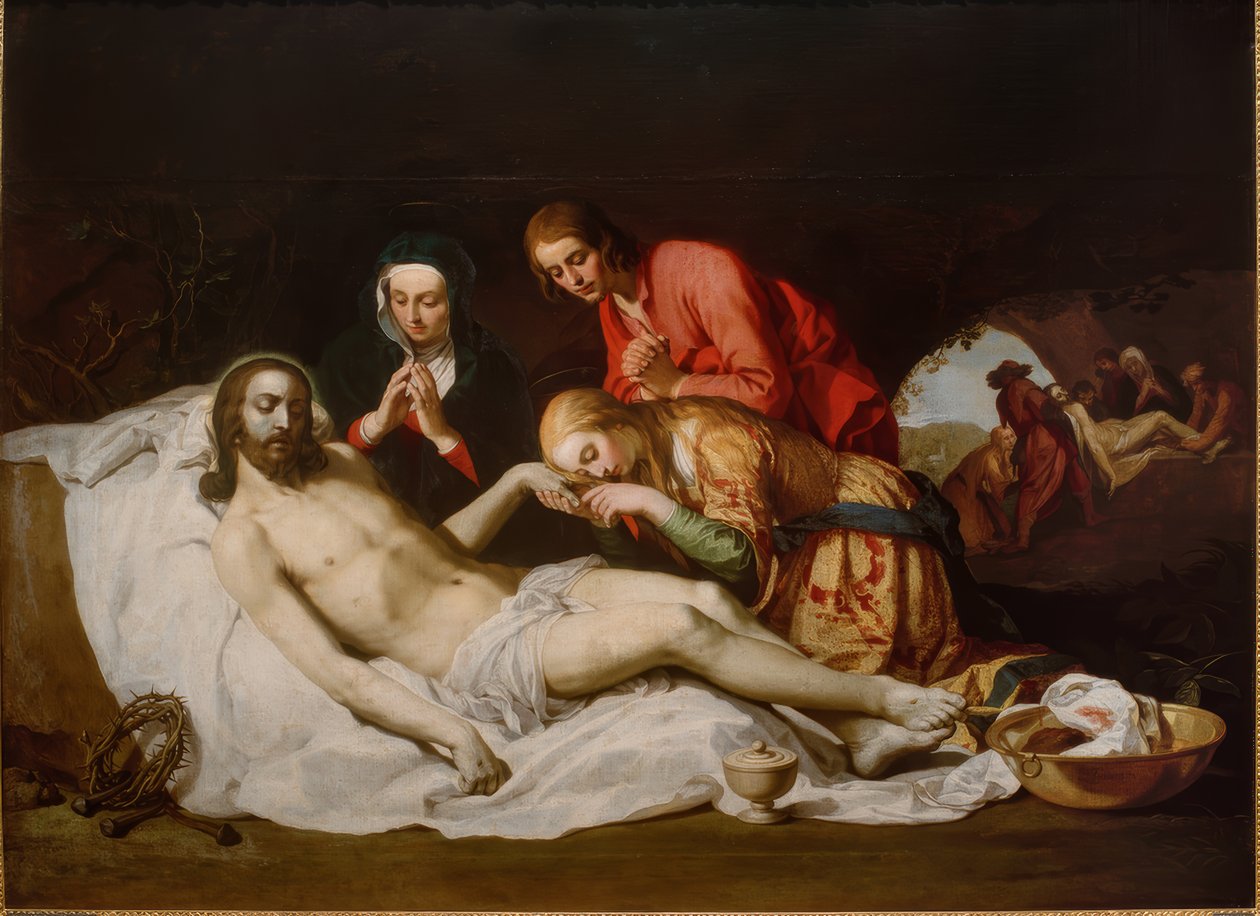 Oplakávání Krista od Abraham Bloemaert