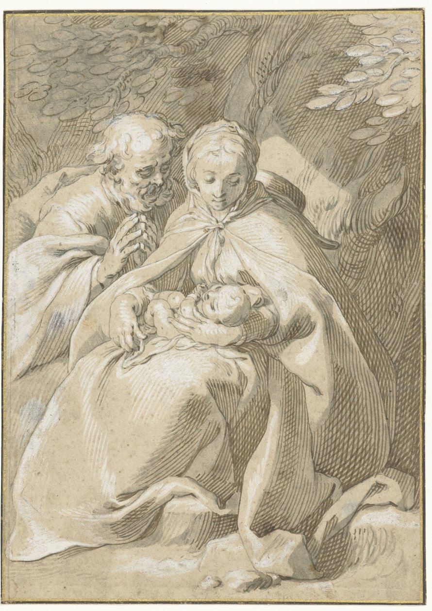 Svatá rodina od Abraham Bloemaert