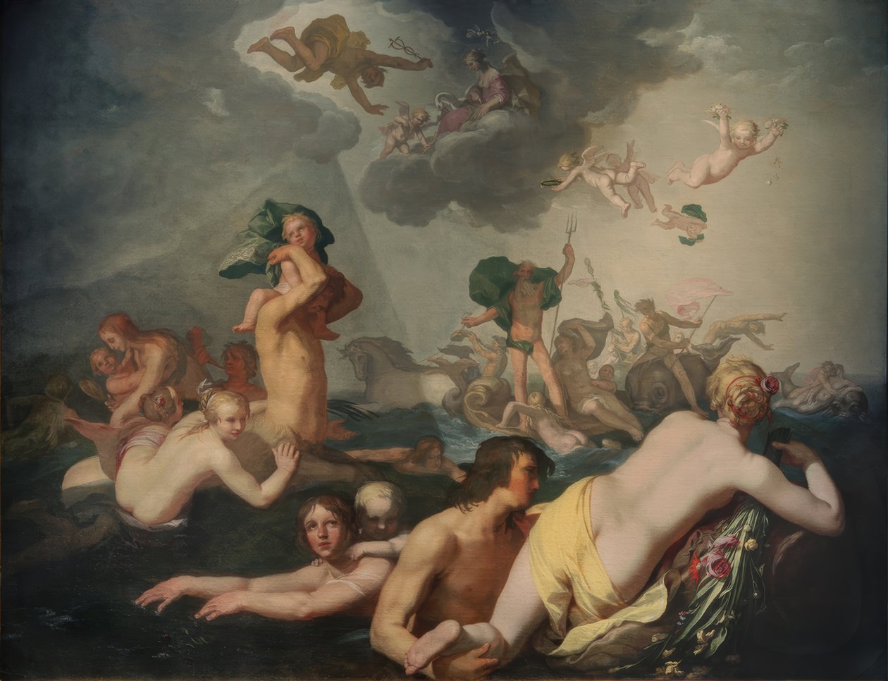 Neptunův triumf od Abraham Bloemaert