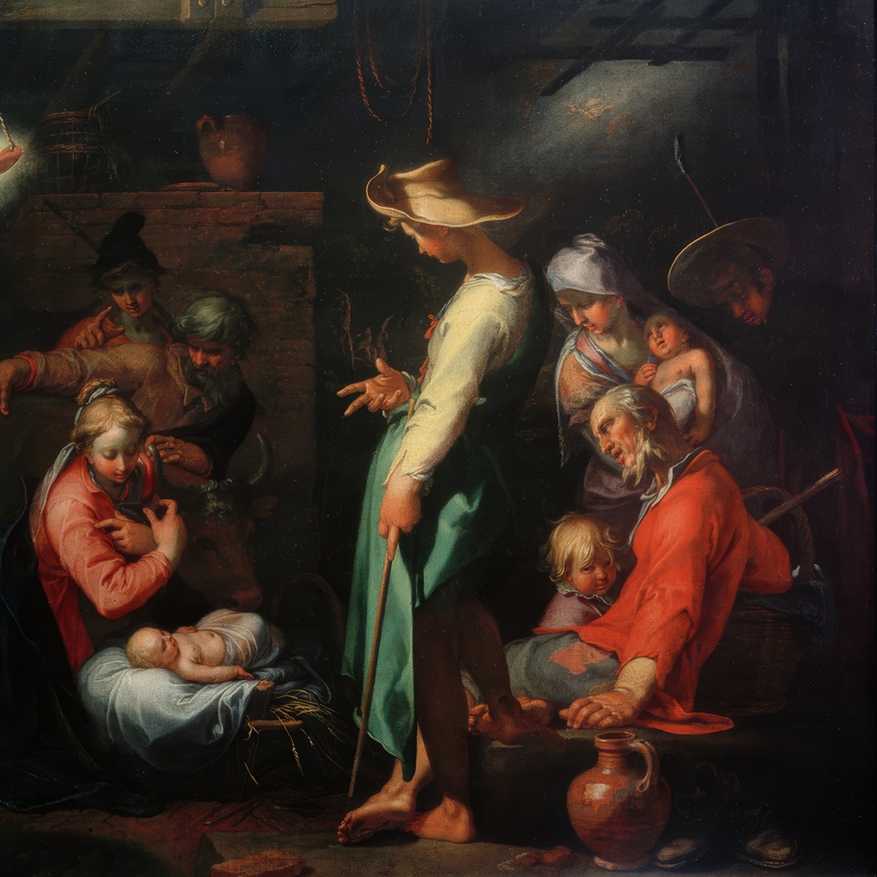 Klanění pastýřů od Abraham Bloemaert