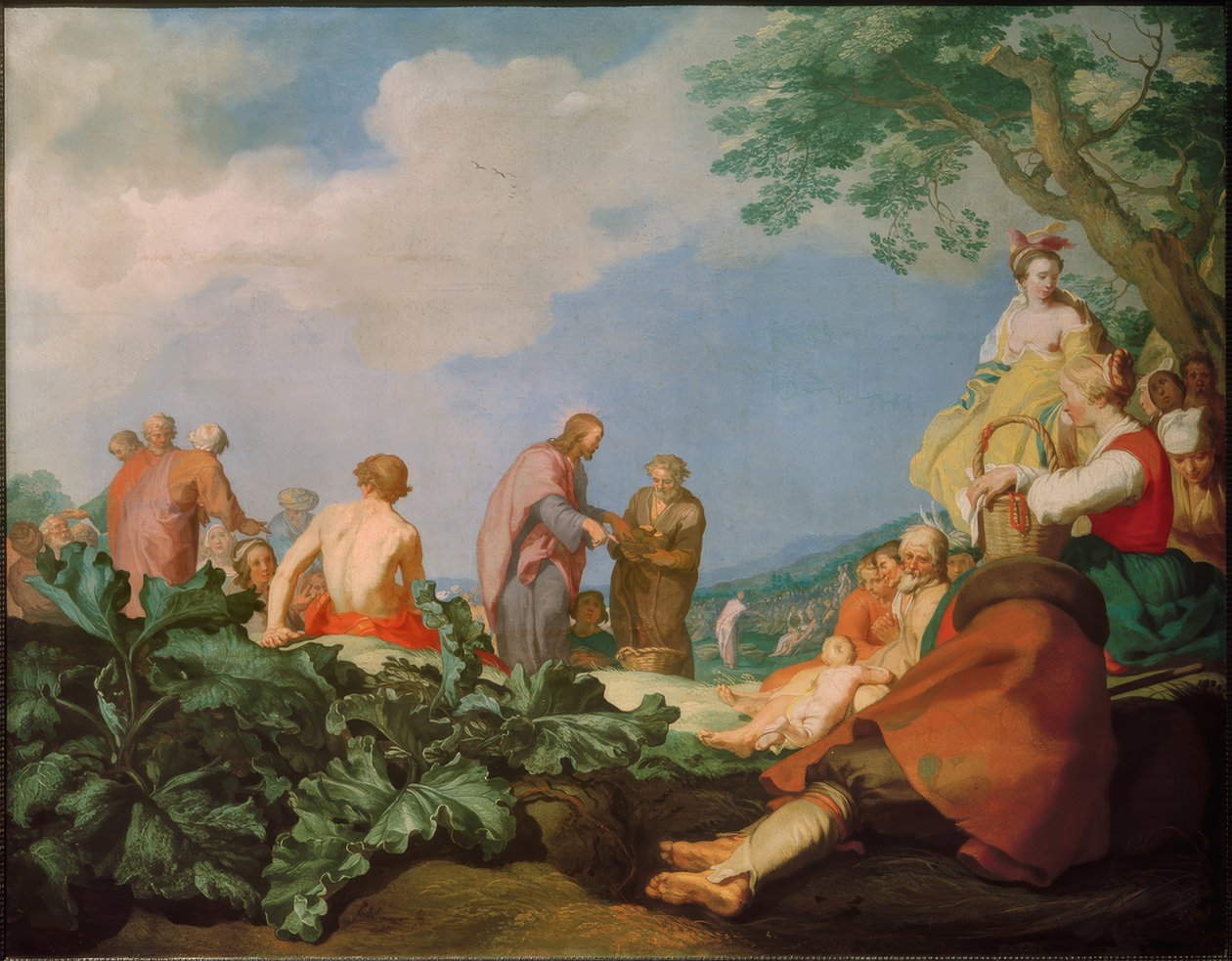 Nádherné množení chleba od Abraham Bloemaert