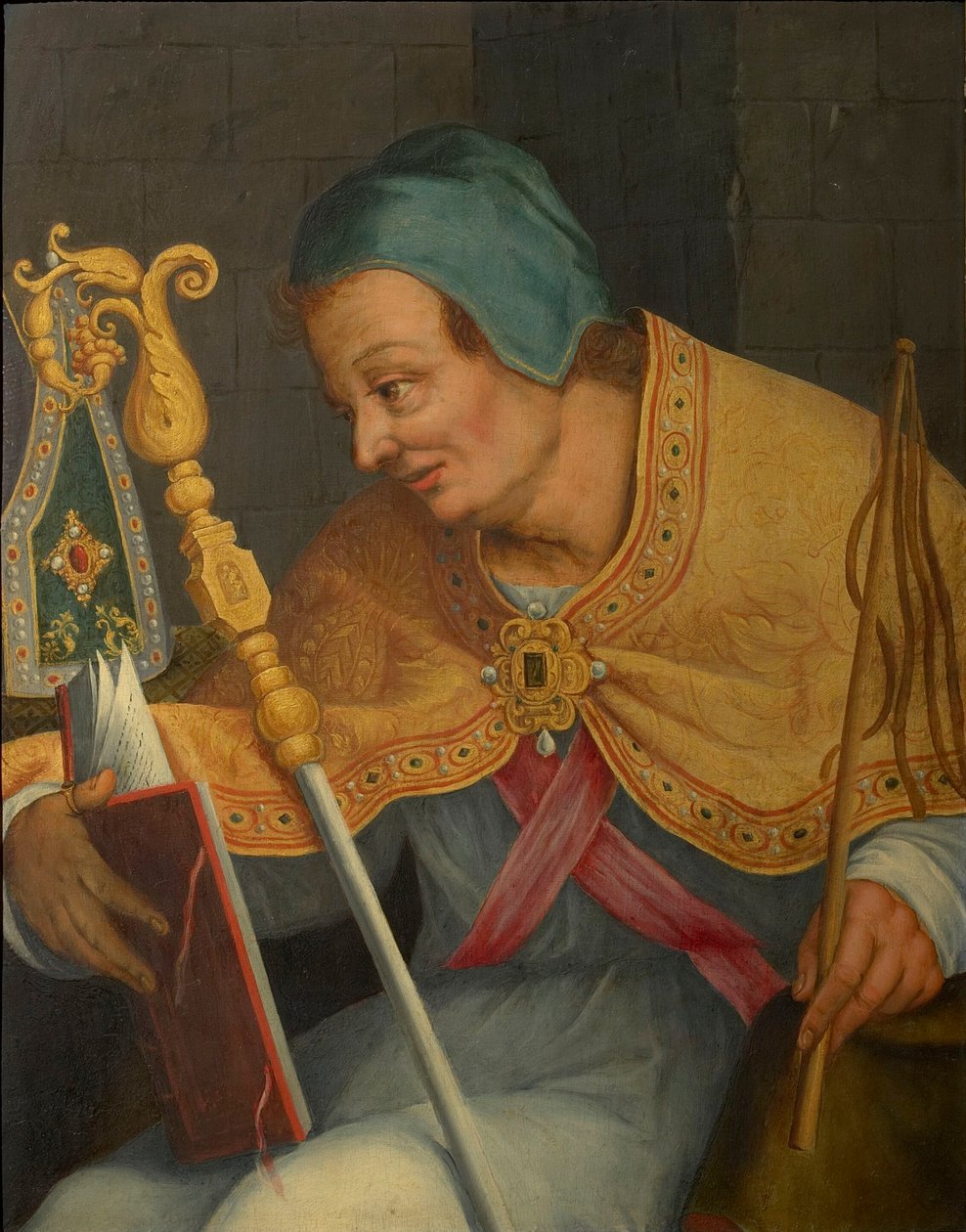 Svatý Ambrož, arcibiskup milánský. od Abraham Bloemaert