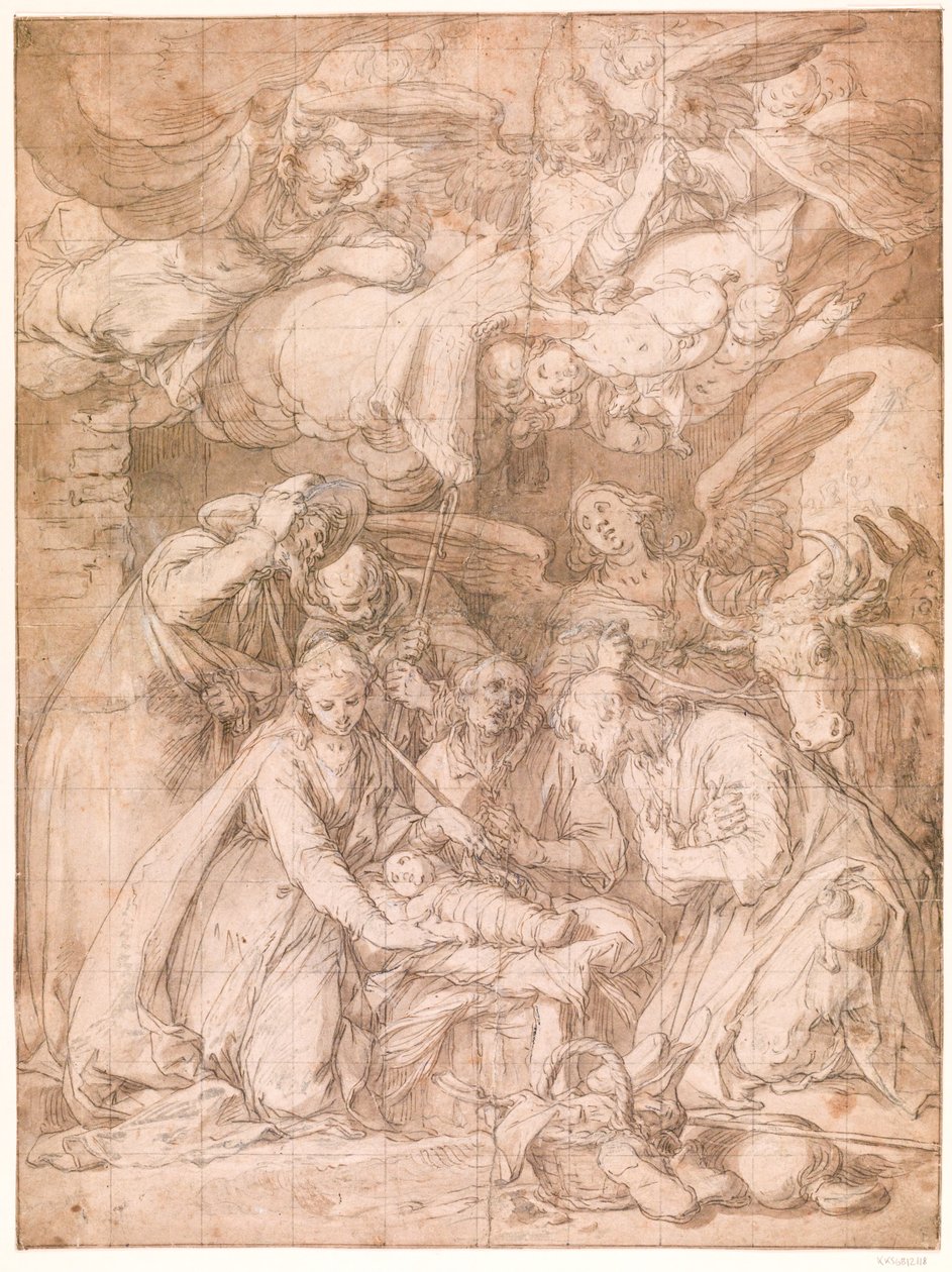 Klanění pastýřů od Abraham Bloemaert