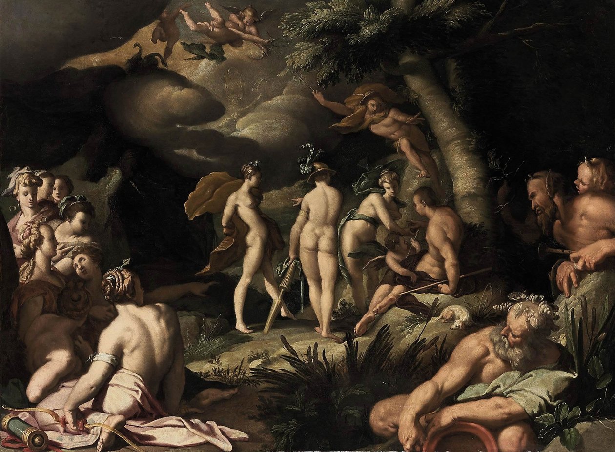 Pařížský soud od Abraham Bloemaert