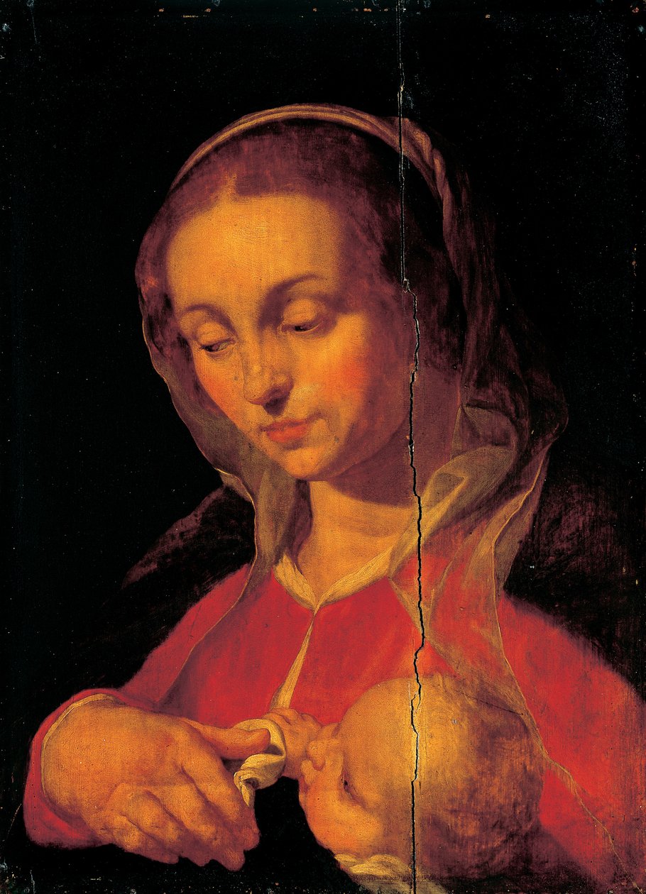Panna a dítě od Abraham Bloemaert