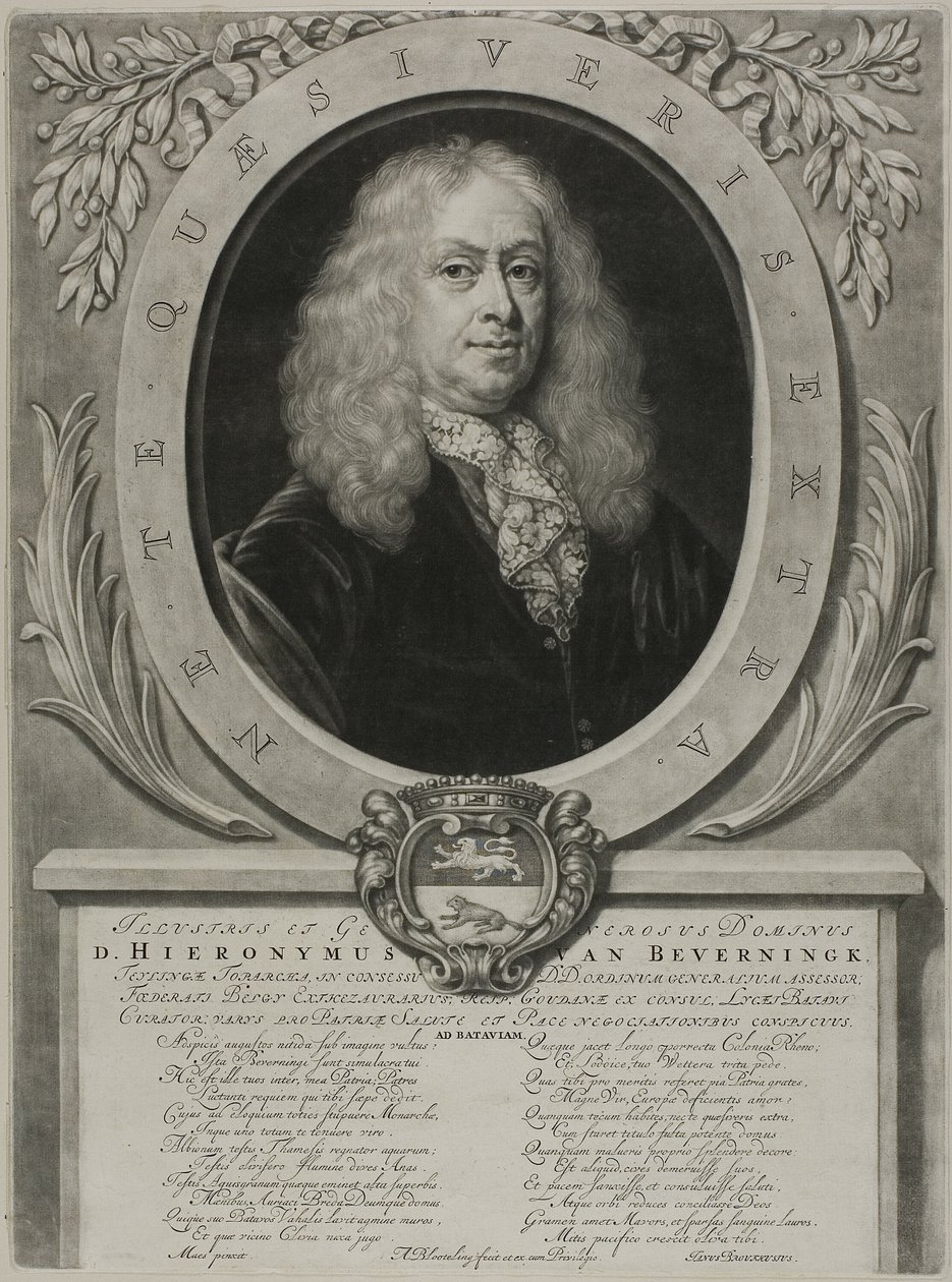 Portrét D. Hieronyma van Beverningka od Abraham Blooteling