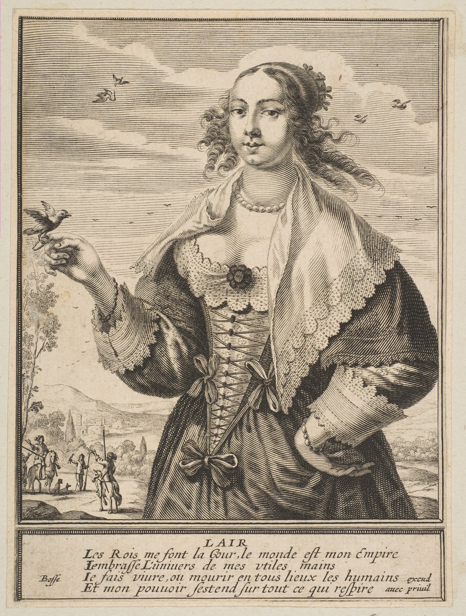 Vzduch, 1630. od Abraham Bosse