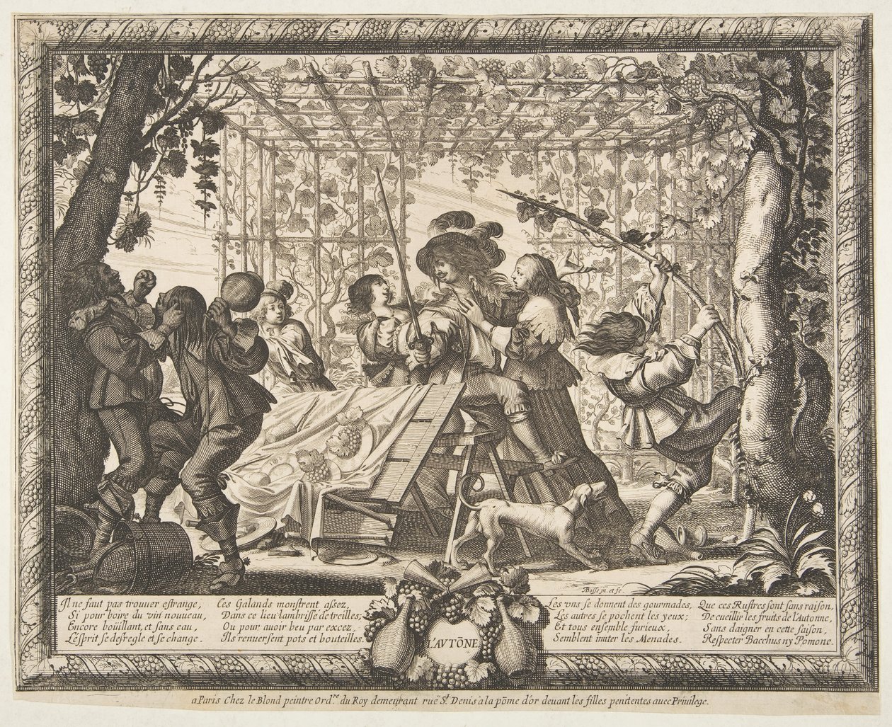 Podzim Podzim, ca. 1637. od Abraham Bosse