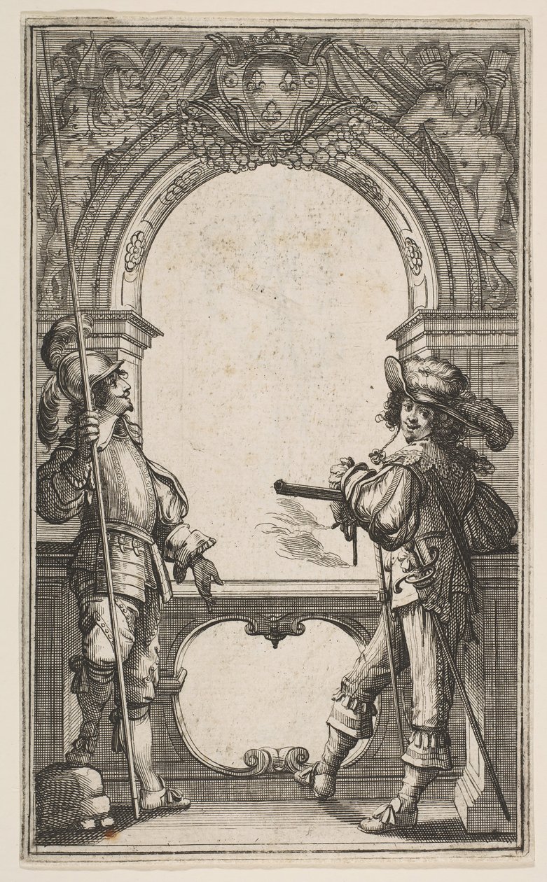 Frontispis k Francouzským gardám, 1632. od Abraham Bosse