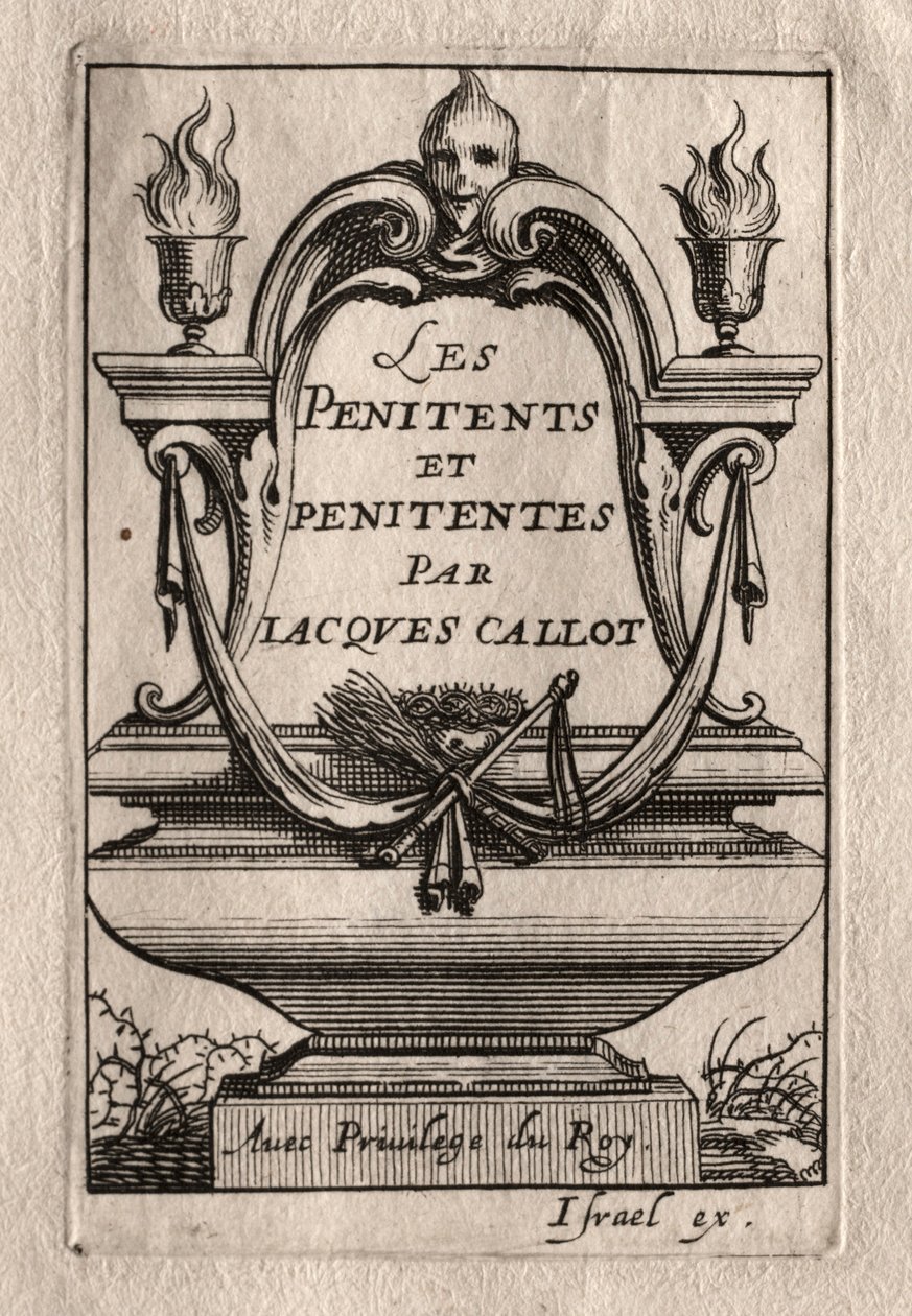 Penitents: Frontispis. od Abraham Bosse