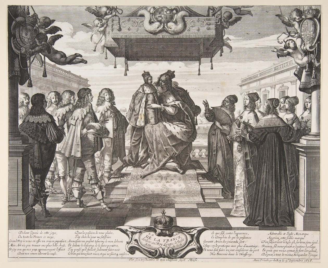 Radost Francie, 1638. od Abraham Bosse
