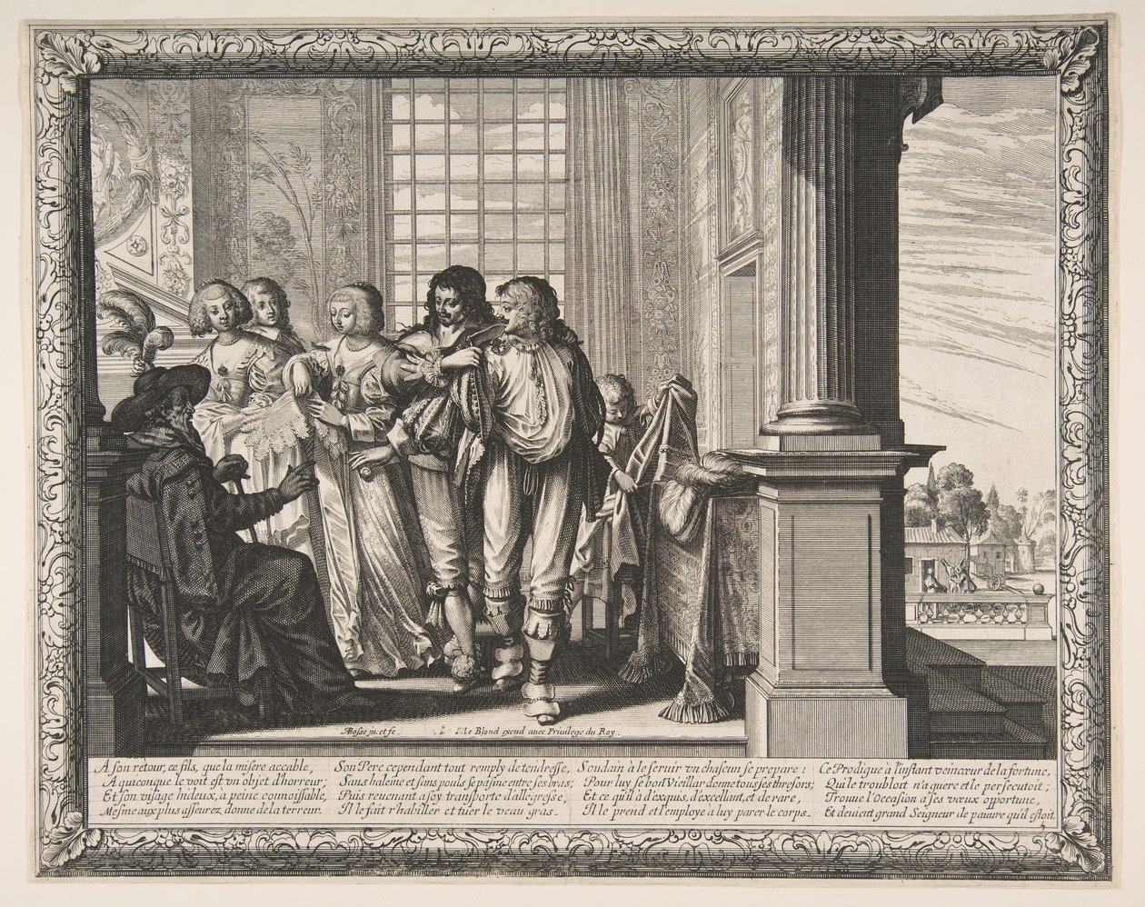 Marnotratný syn se převléká, ca. 1636. od Abraham Bosse