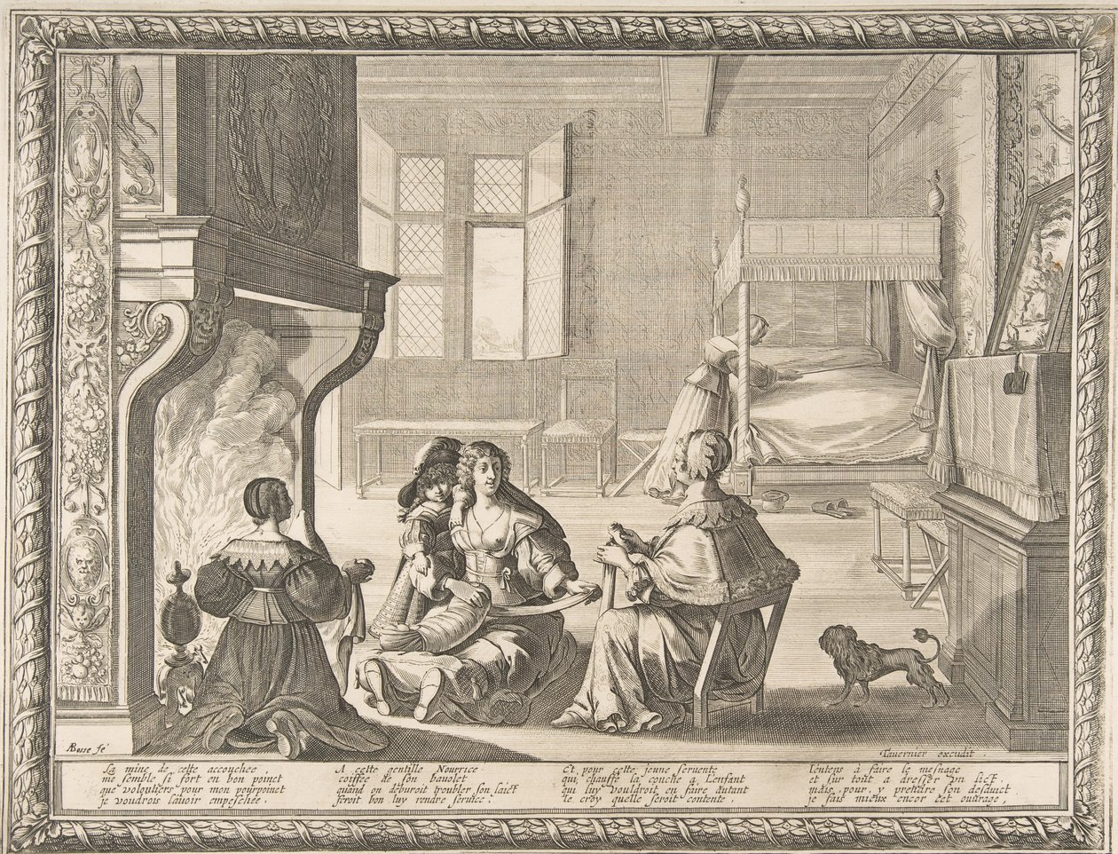 Návštěva ošetřovatelky, 1633. od Abraham Bosse