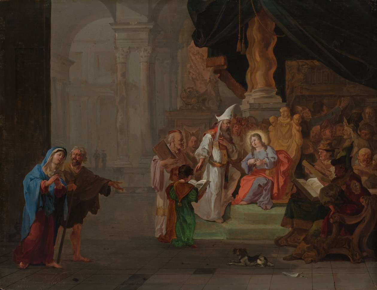Kristus mezi lékaři, 1668. od Abraham Hondius