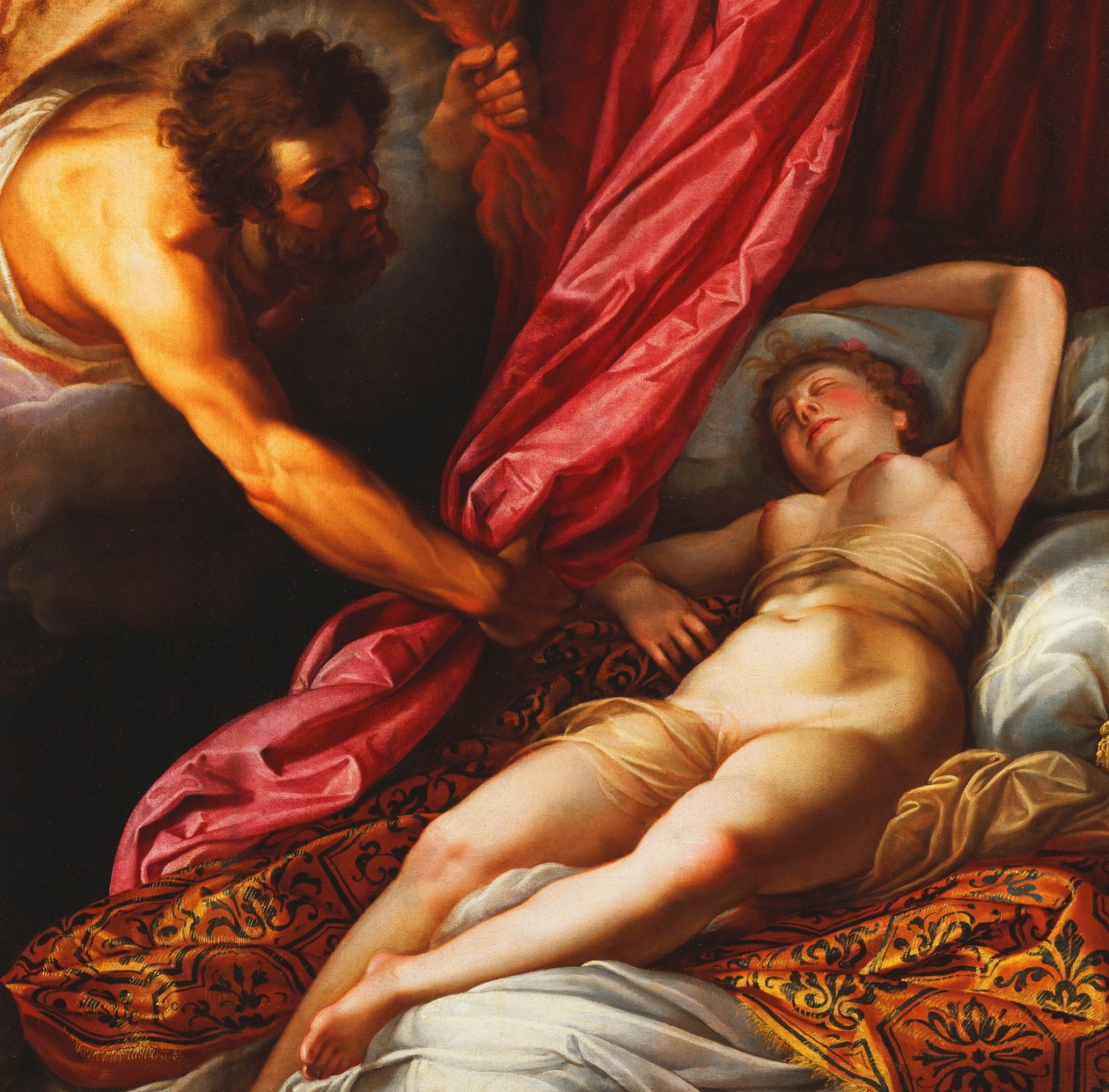 Jupiter a Semele, kolem 1625 od Abraham Janssens van Nuyssen