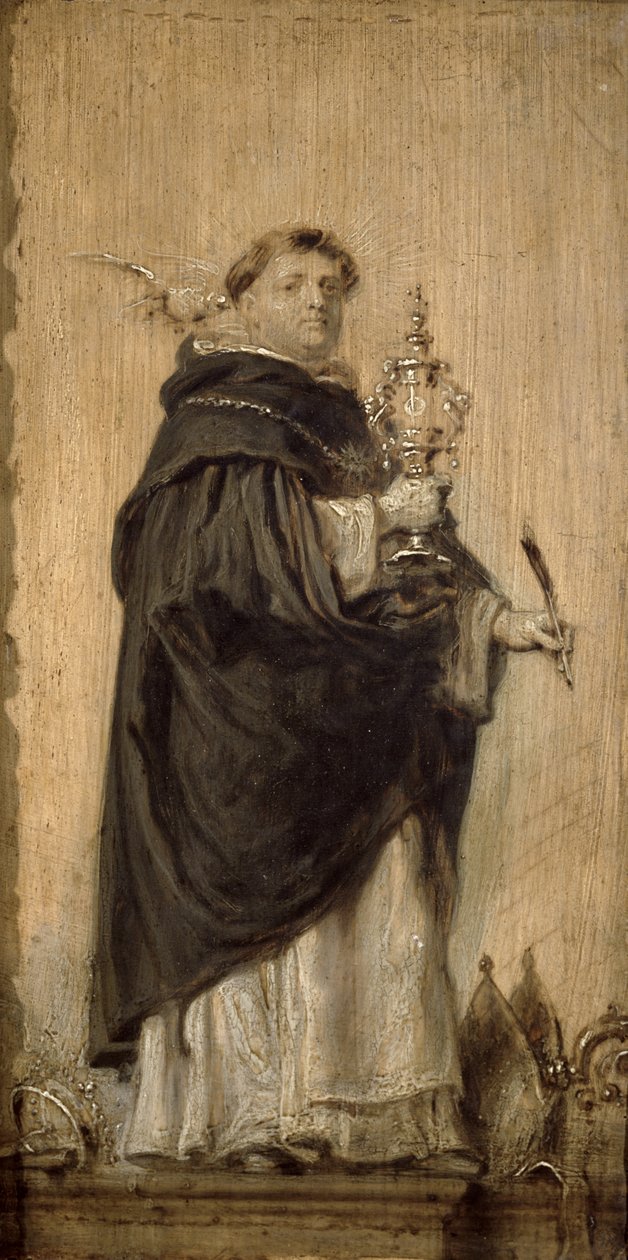 Svatý Tomáš Akvinský, kolem 1640-50 (panel) od Abraham Jansz. van Diepenbeeck
