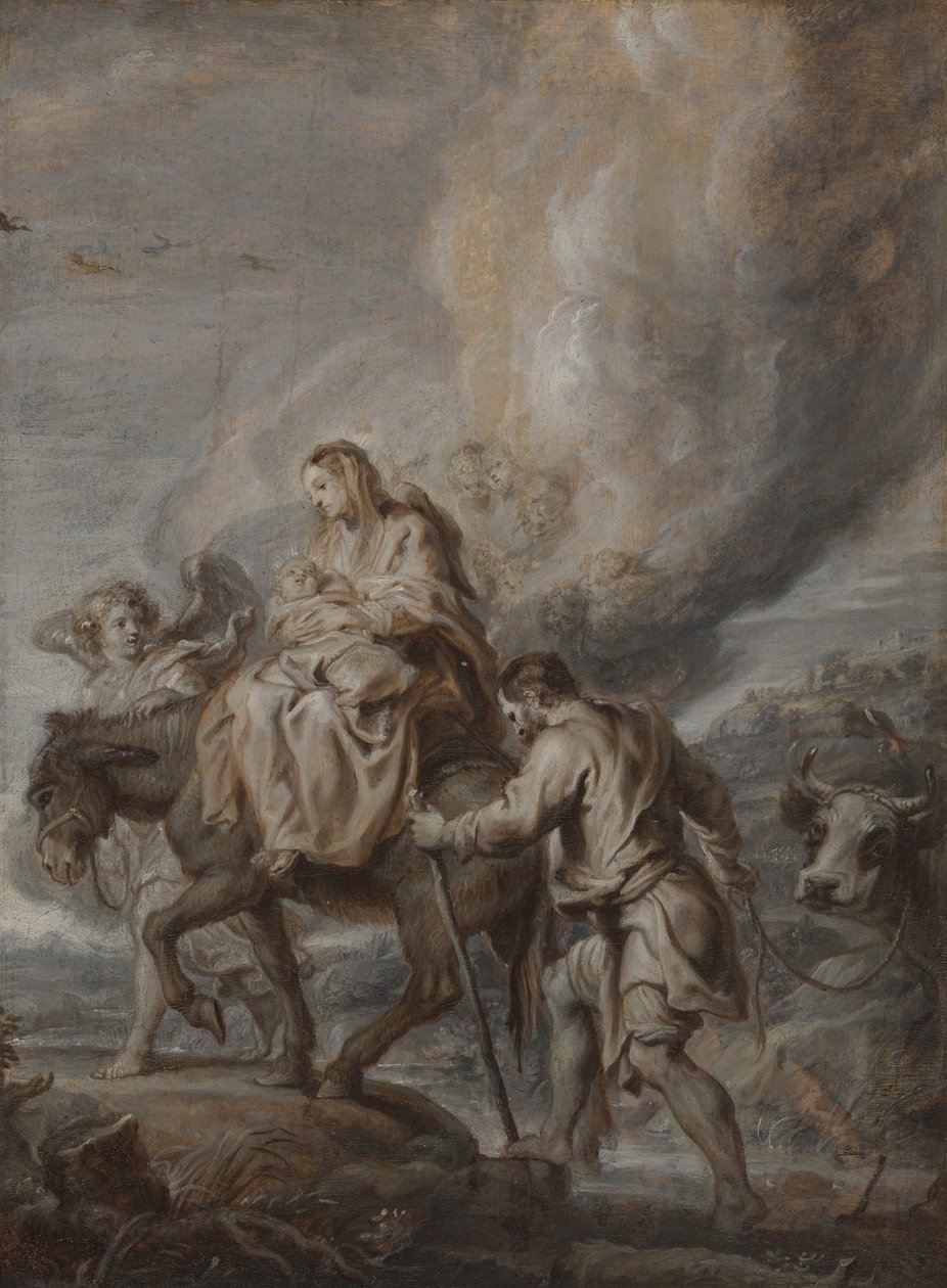 Útěk do Egypta od Abraham Jansz. van Diepenbeeck