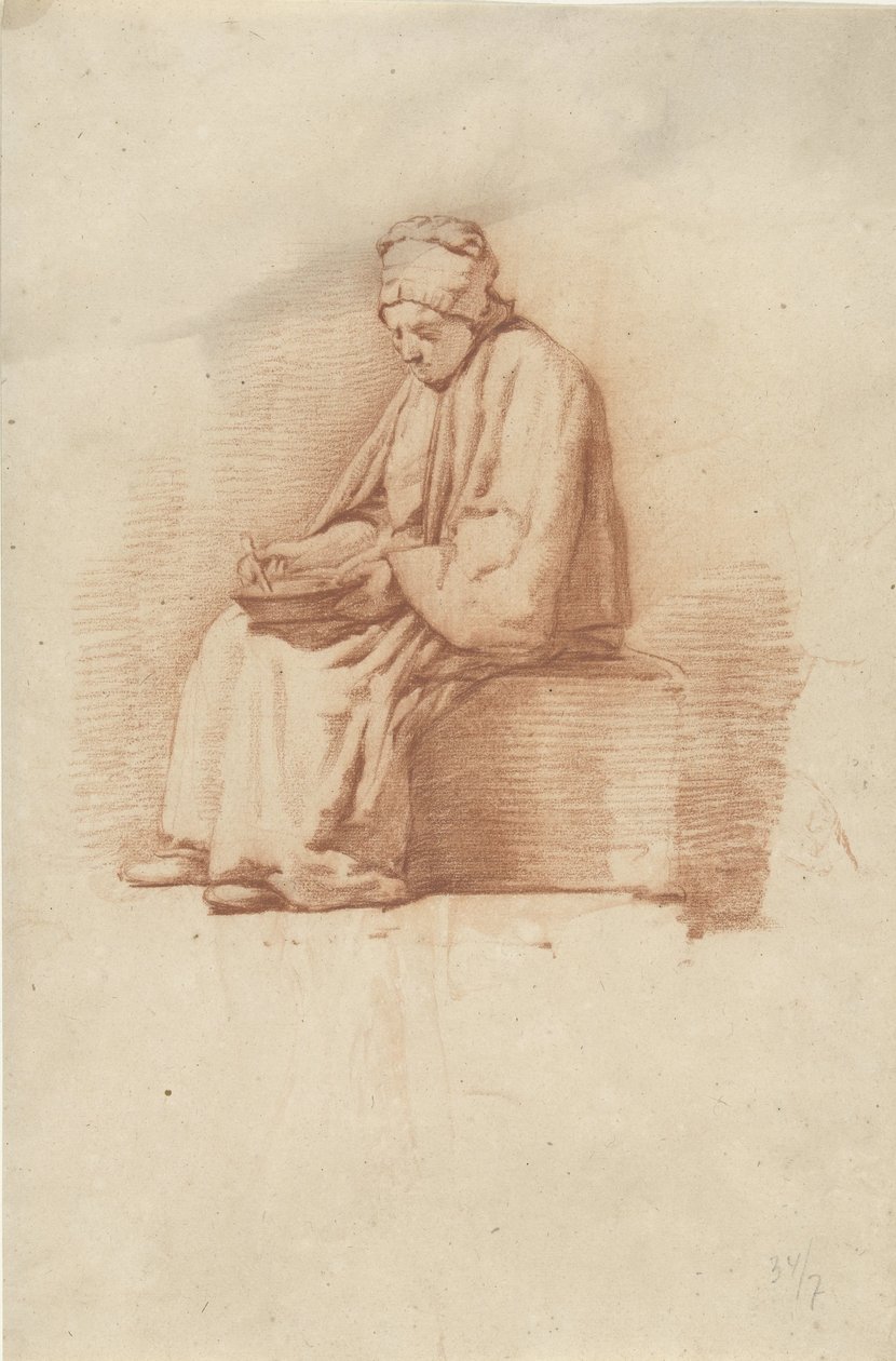 sedící žena od Abraham Johannes Ruytenschildt